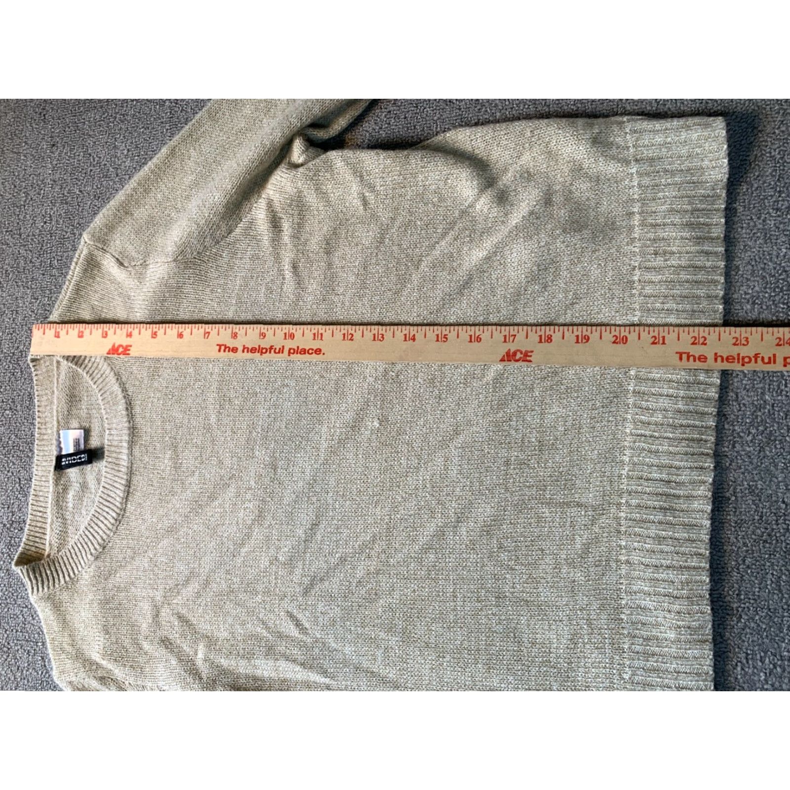 Vintage Divided Sweater Womens Large L Knit Crew Neck Long Sleeve Beige Knit Pullover Regular Size Top Size L / US 10 / IT 46 - 3 Thumbnail