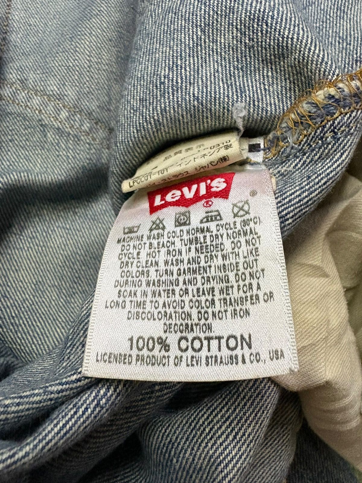 Levi's Vintage 90s Levis 501 Mud Wash Distressed Baggy Jeans Size US 36 / EU 52 - 10 Thumbnail