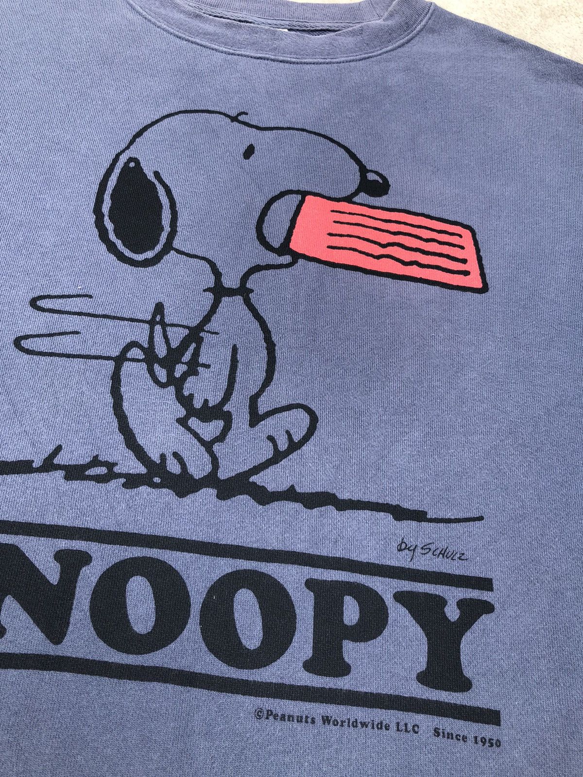 Cartoon Network × Japanese Brand × Vintage Vintage Snoopy Peanut Big Image Sweatshirt Size US M / EU 48-50 / 2 - 4 Thumbnail