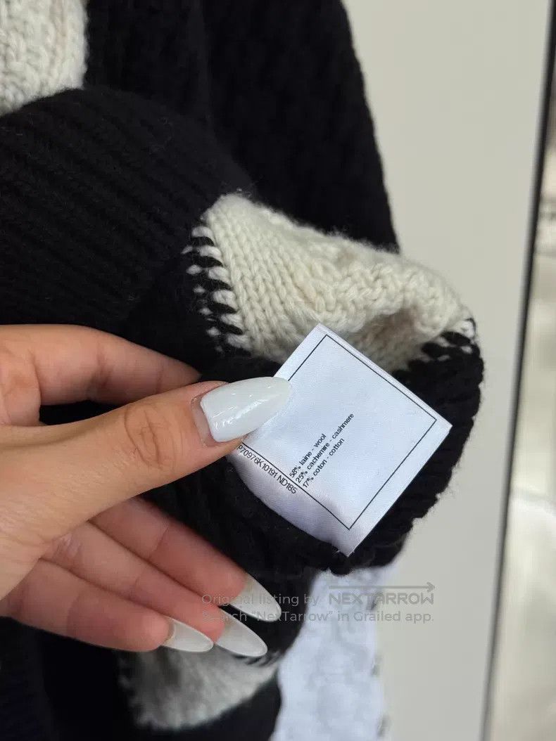 Chanel Chanel 21A Black and White Handicraft Series Knitted Sweat Size XS / US 0-2 / IT 36-38 - 8 Thumbnail