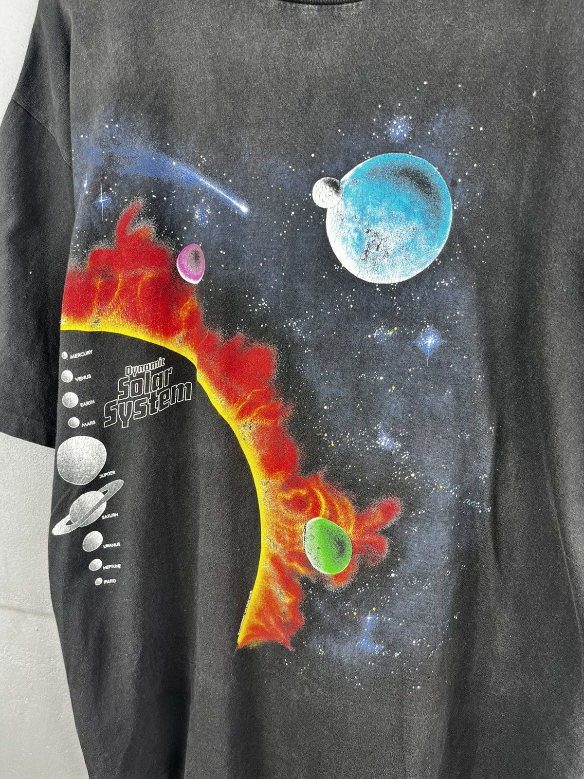 Vintage Vtg 90s Dynamic Solar System Single Stitch Space Great Size US L / EU 52-54 / 3 - 3 Thumbnail