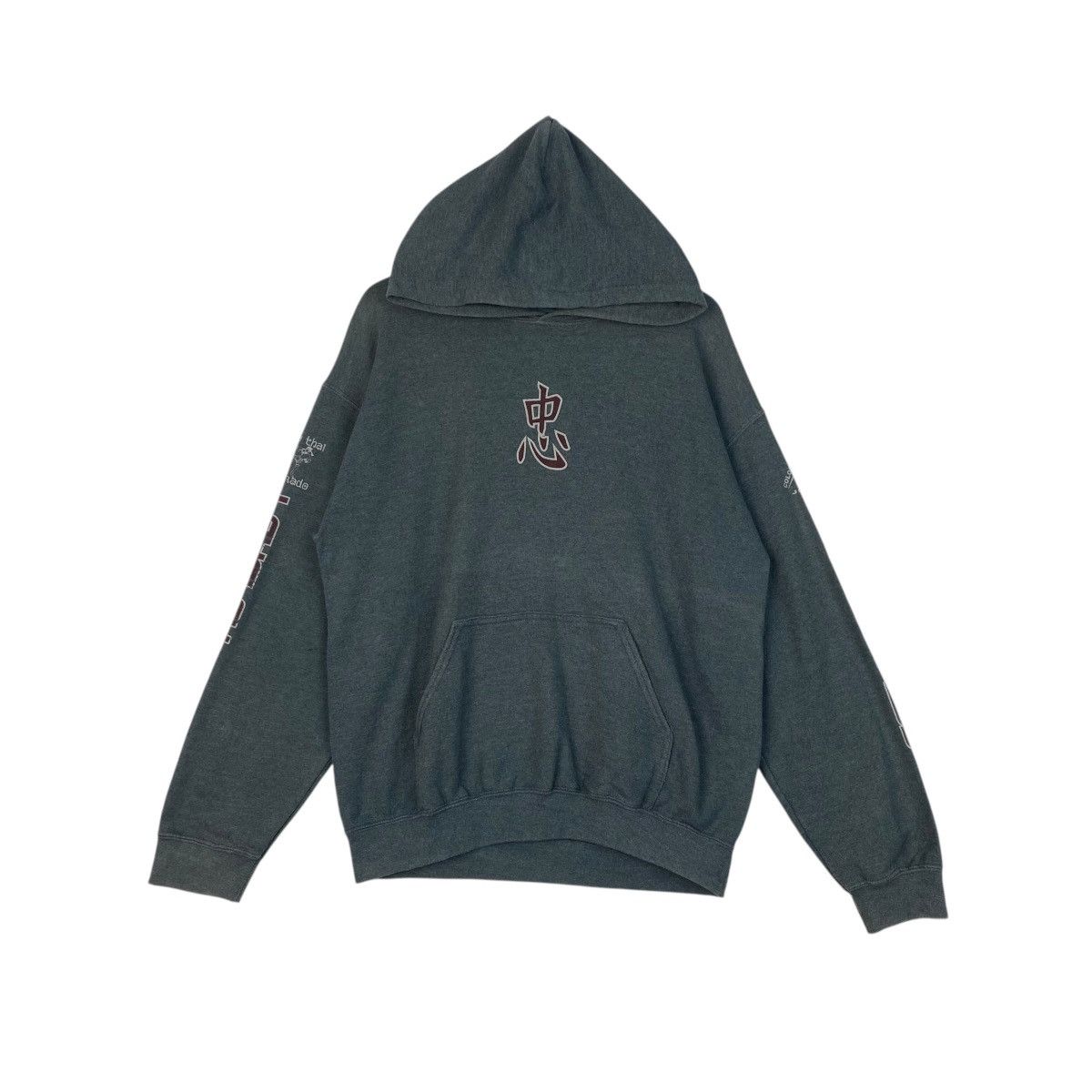 Vintage Erin Gildan Hoodie Sweatshirt Blue Size M
