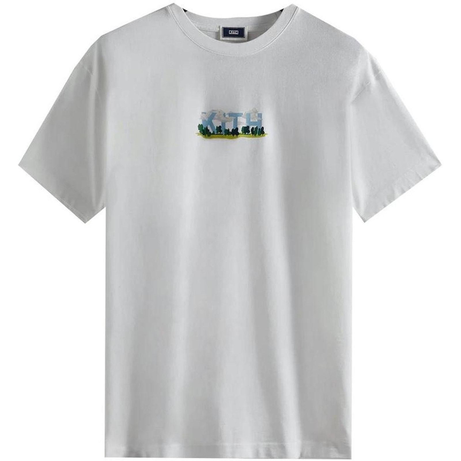 image of Kith “Cloud Logo T Shirt” In White, Men's (Size Small)