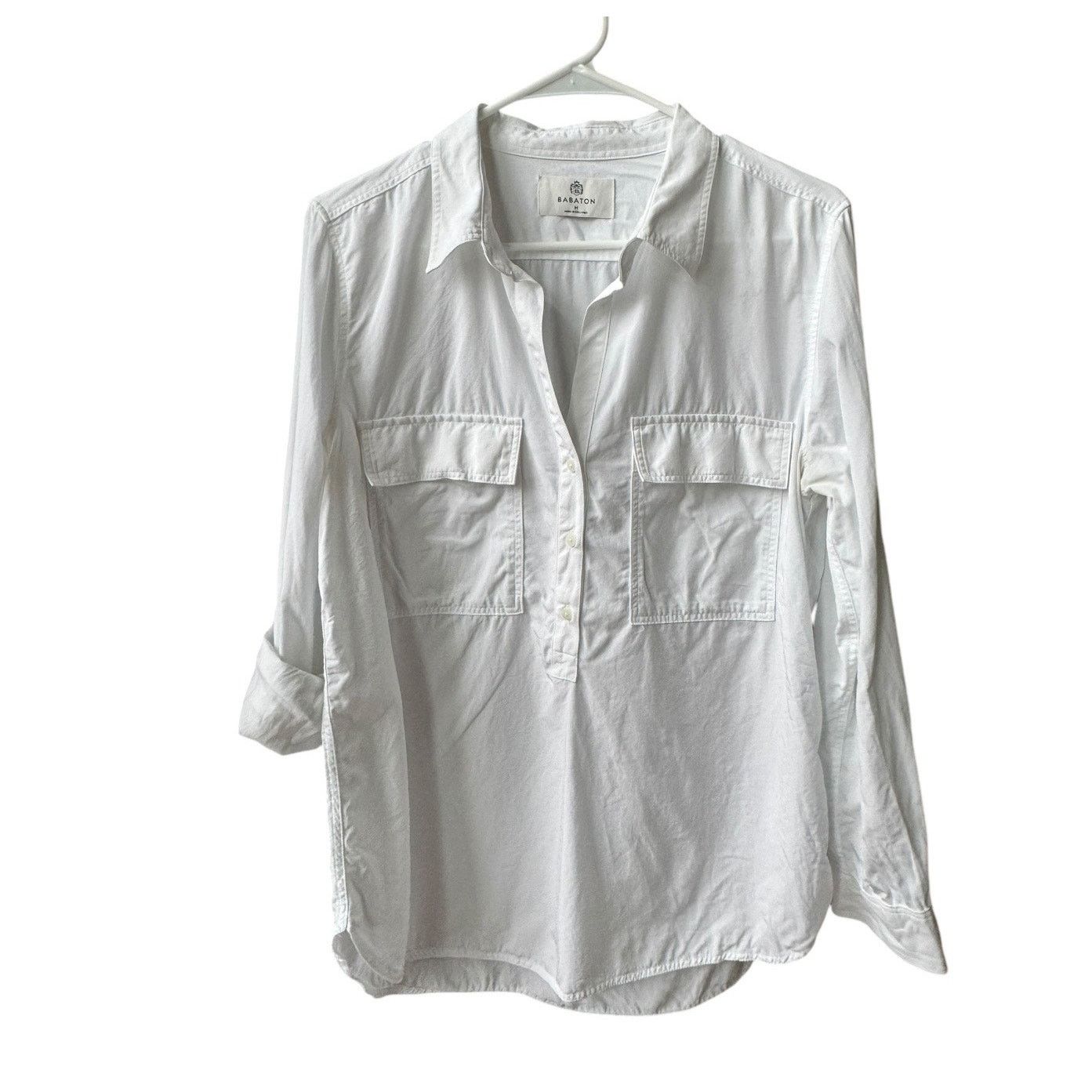 Other Babaton white half- placket shirt long sleeves medium Size M / US 6-8 / IT 42-44 - 5 Thumbnail