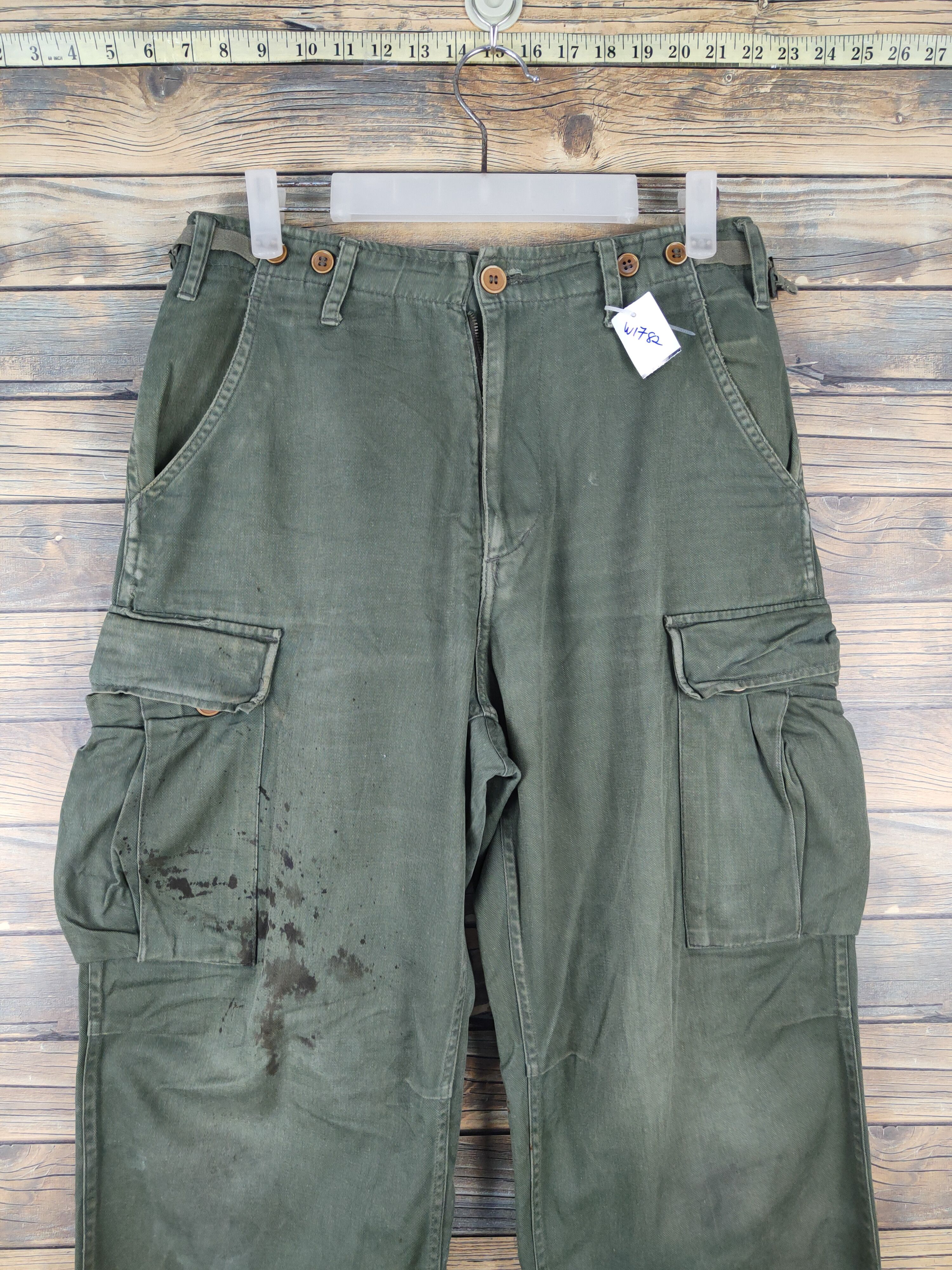 Japanese Brand Turky Baer Multipocket army Tactical Cargo Pants #W 1782 Size US 29 - 2 Thumbnail