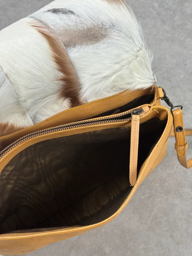 Dries Van Noten SS2015 Dries Van Noten Fur Beige Leather Shoulder Bag Size ONE SIZE - 14 Thumbnail