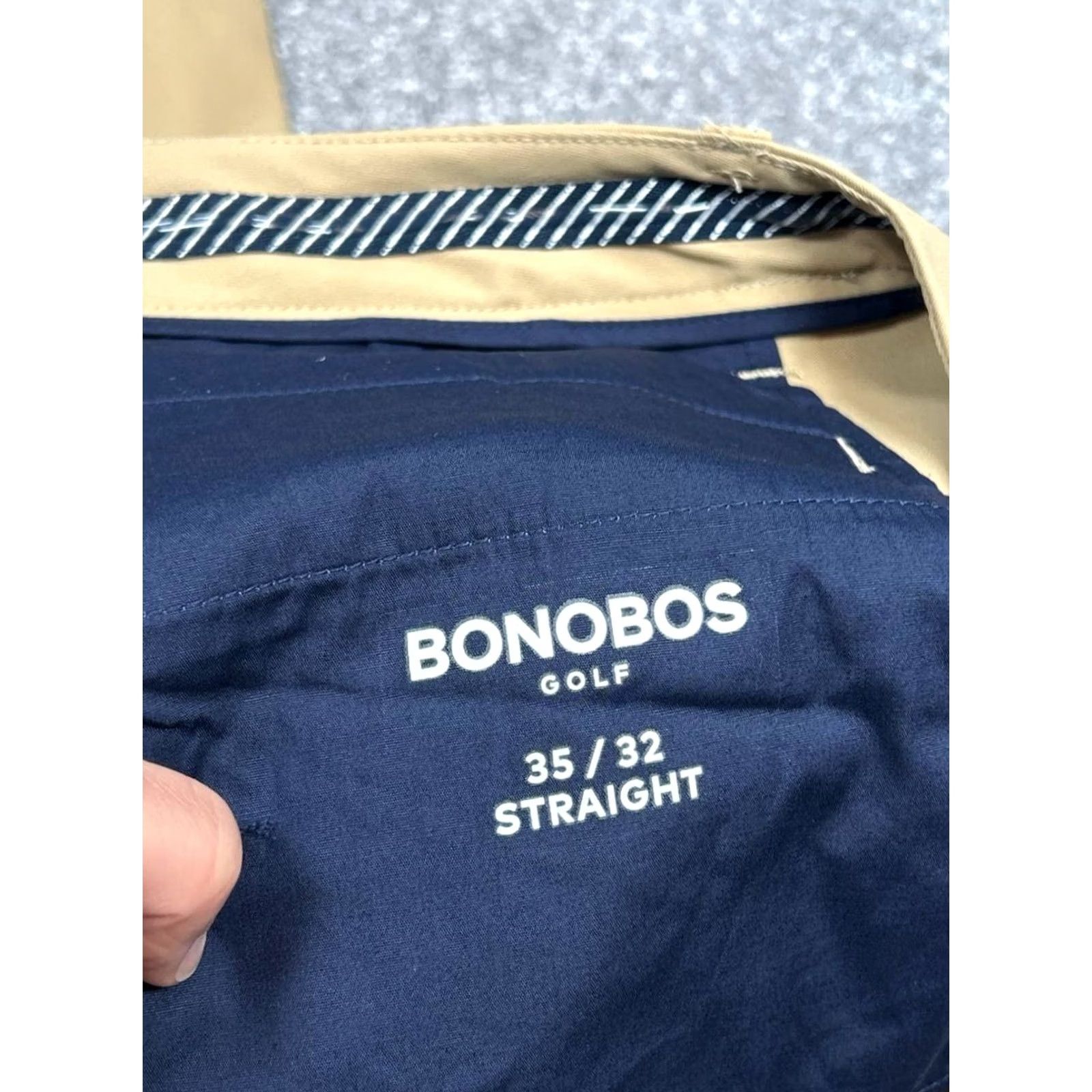 Bonobos Bonobos Golf Pants Mens 35 Brown Mid Rise Straight Outdoor Performance Athletic Chino Casual Size US 35 - 7 Thumbnail