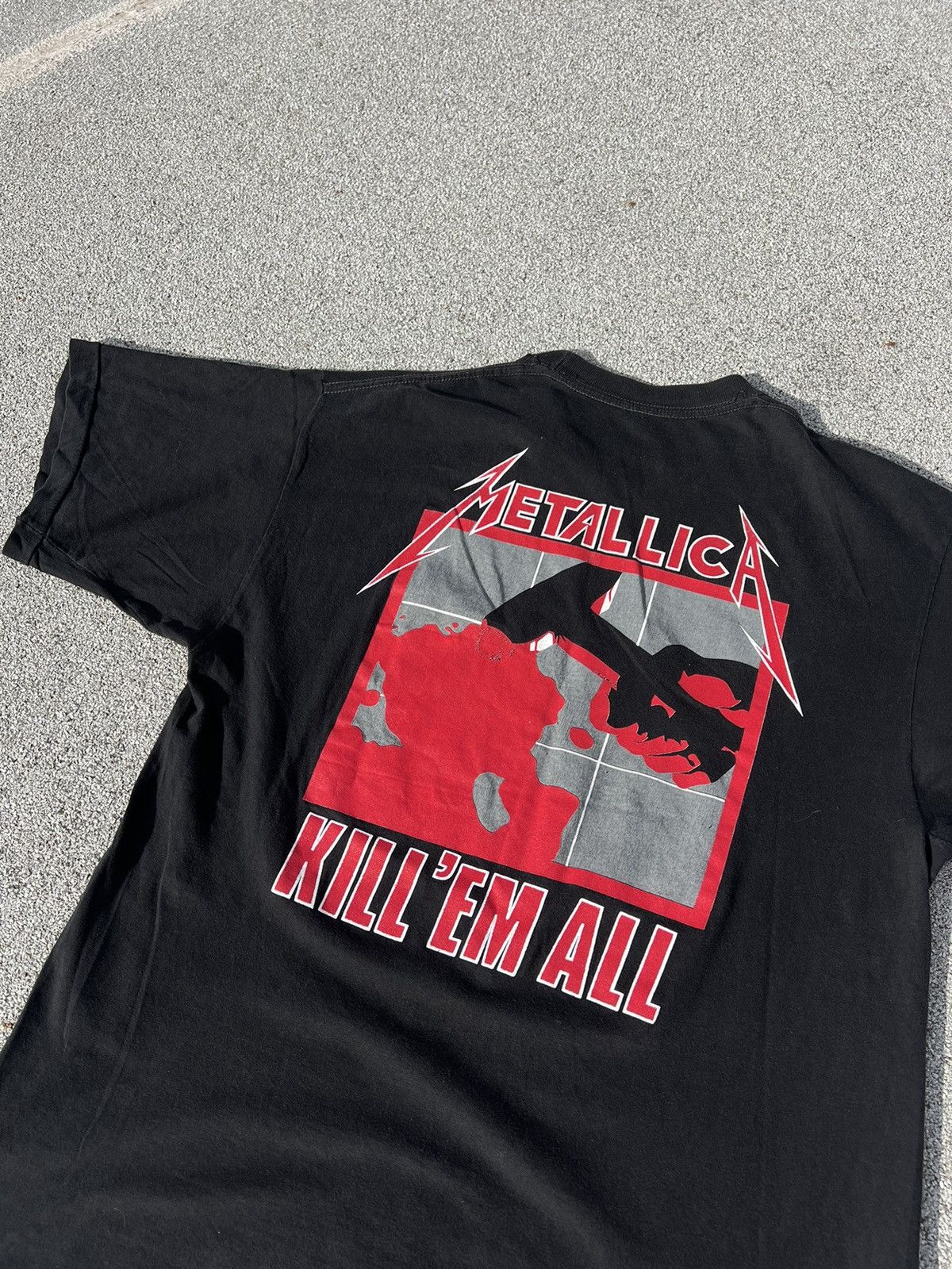 Band Tees × Metallica × Vintage Metallica Ride The Lightning 1989 vintage t-shirt Size US L / EU 52-54 / 3 - 5 Thumbnail