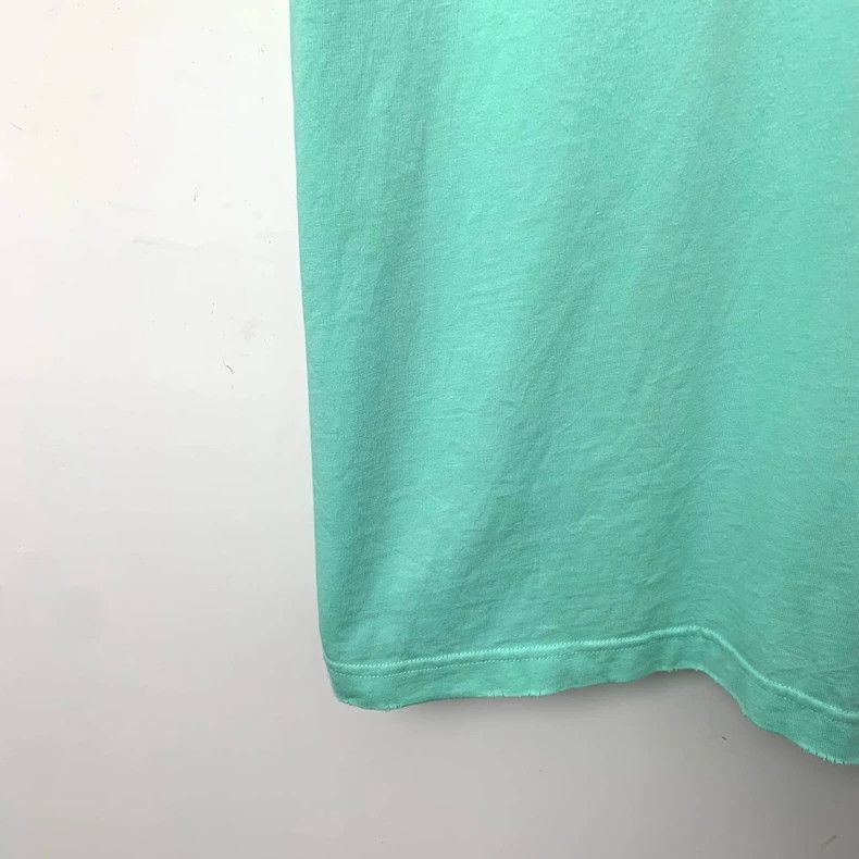 Balenciaga Balenciaga Lake green logo monogrammed cotton crew neck sh Size US L / EU 52-54 / 3 - 4 Thumbnail