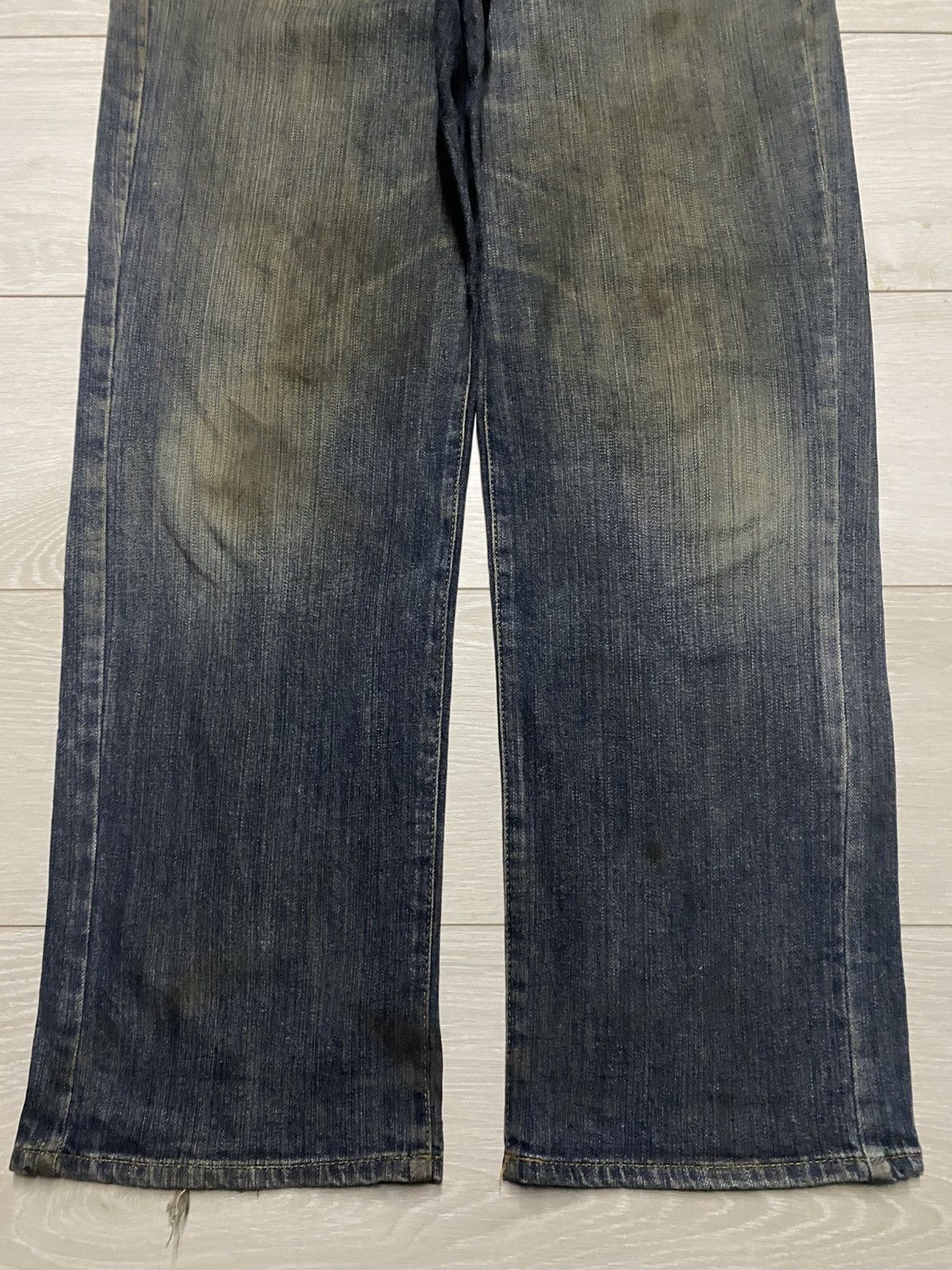 VILLAND Vintage Villand Dirty Grunge Distressed Baggy Jeans Size US 32 / EU 48 - 5 Thumbnail