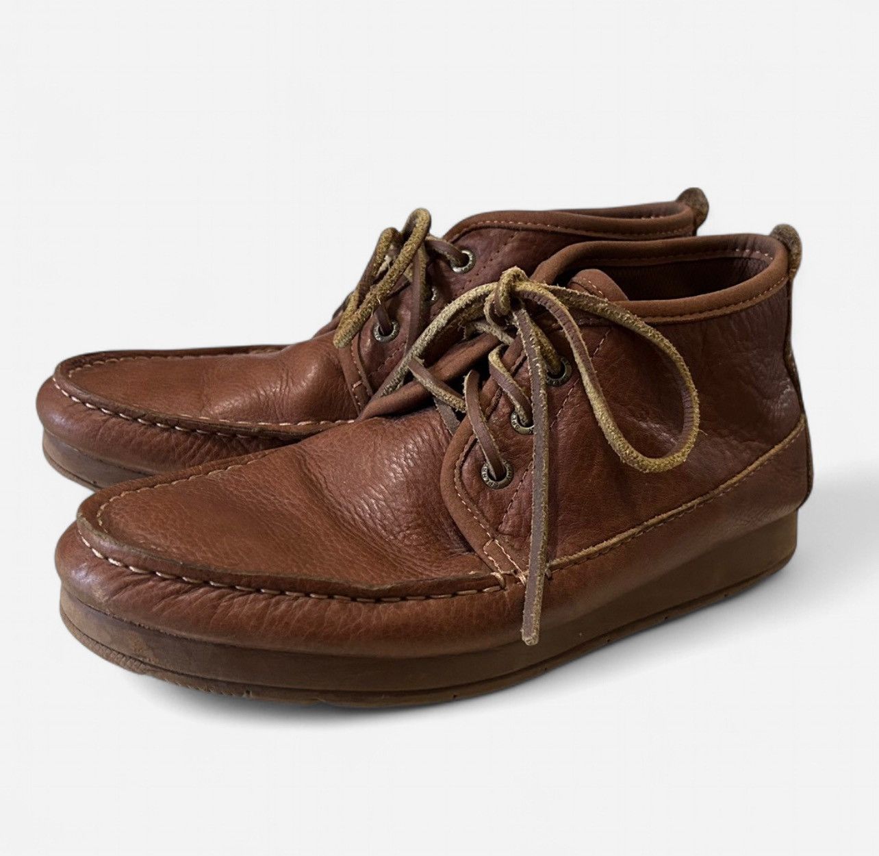 Sperry Sperry Leather Cognac Brown Chukka Hi Top Boat Shoes Size 8 Size US 8 / EU 41 - 1 Thumbnail