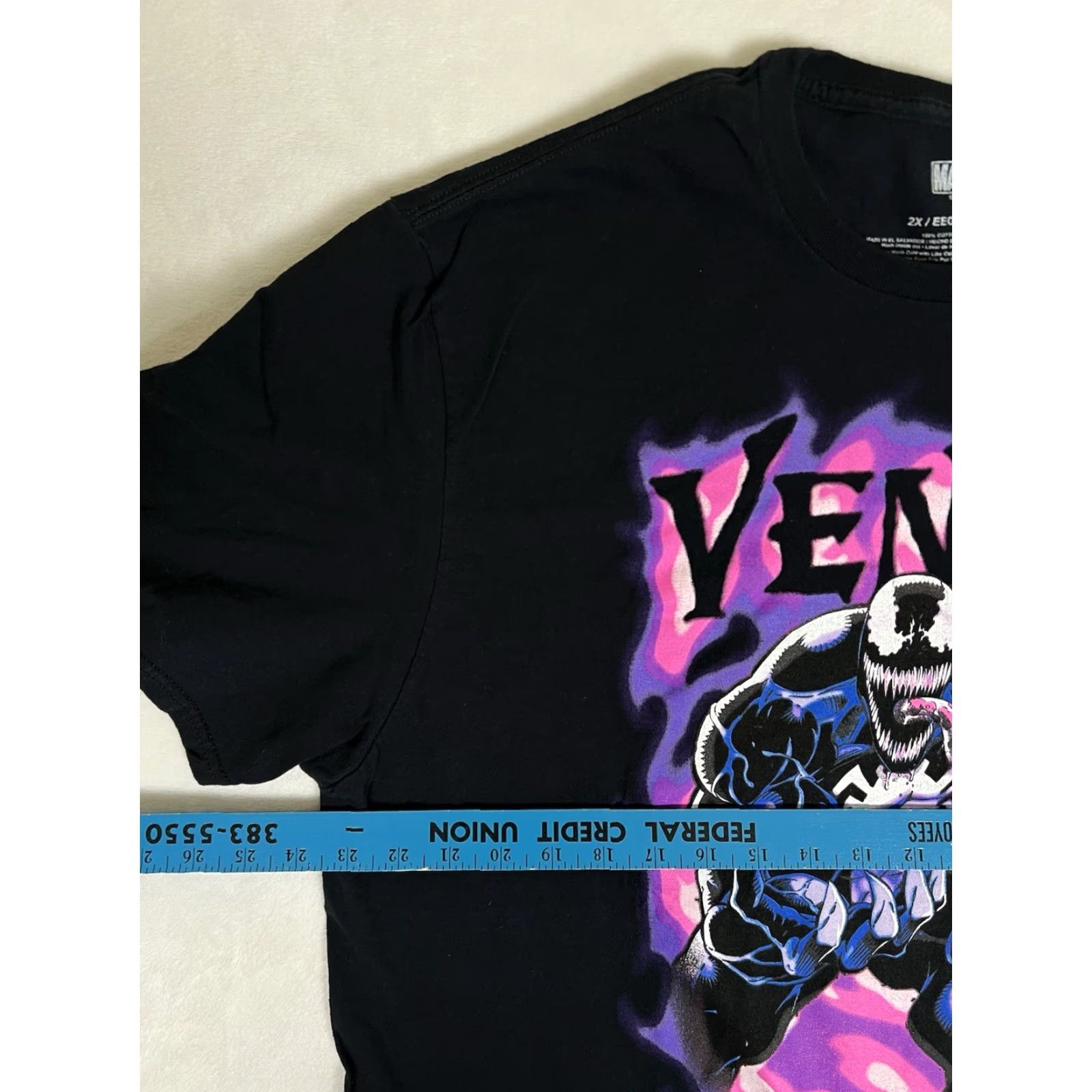 Vintage VINTAGE Marvel Venom T-Shirt 2XL Black Short Sleeve Men Graphic Retro Comics Tee Size US XXL / EU 58 / 5 - 4 Thumbnail