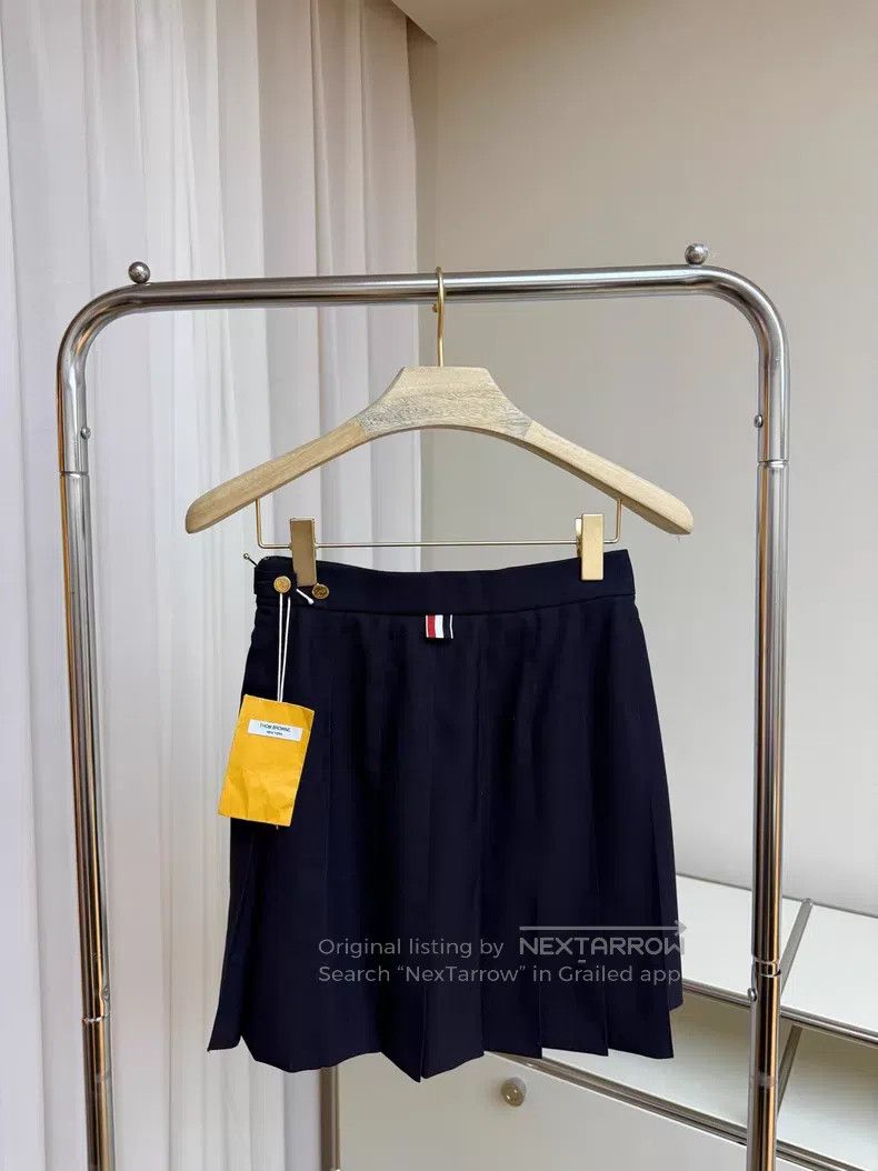 Thom Browne Thom Browne Dark Blue Pleated Skirt Size 24" / US 00 / IT 34 - 6 Thumbnail