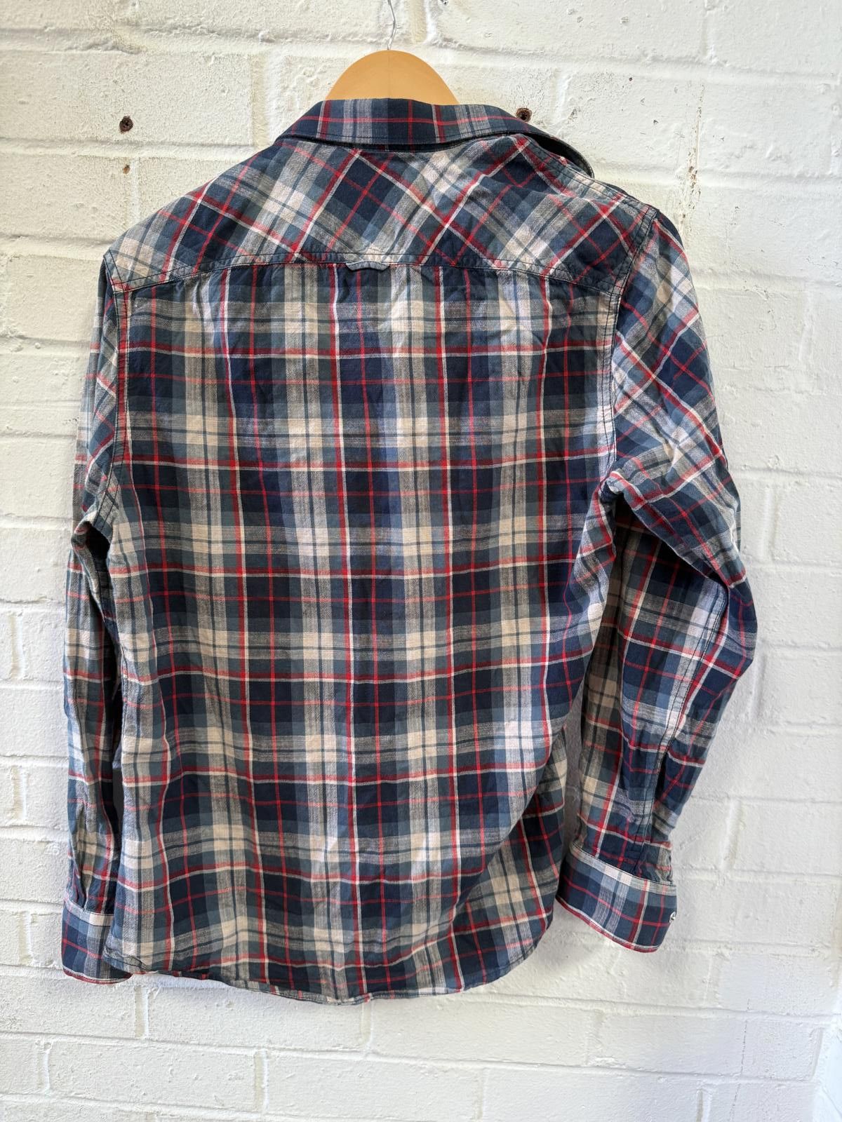 John Richmond P-680Richman Men's Ultra Slim Fit Check Shirt Size US M / EU 48-50 / 2 - 4 Thumbnail