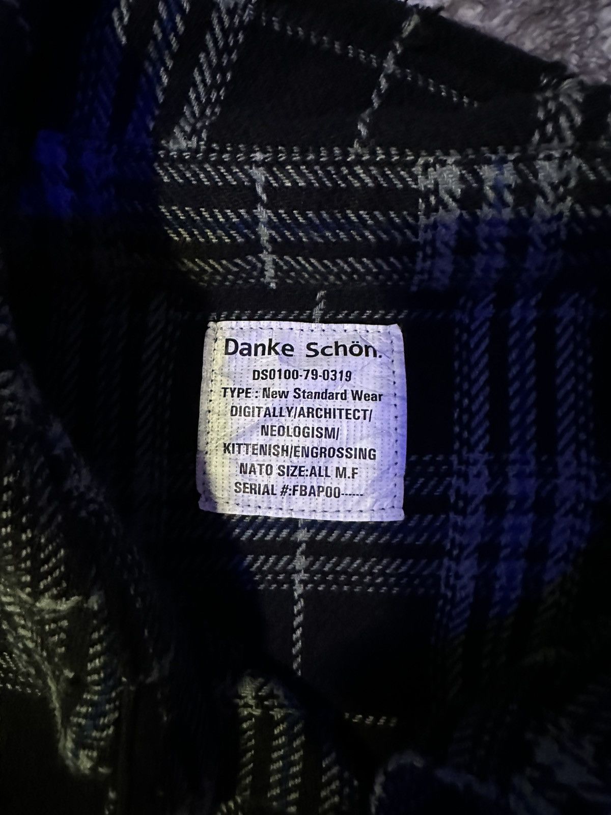 Other Danke Shön Distressed Black Flannel Size US L / EU 52-54 / 3 - 2 Thumbnail