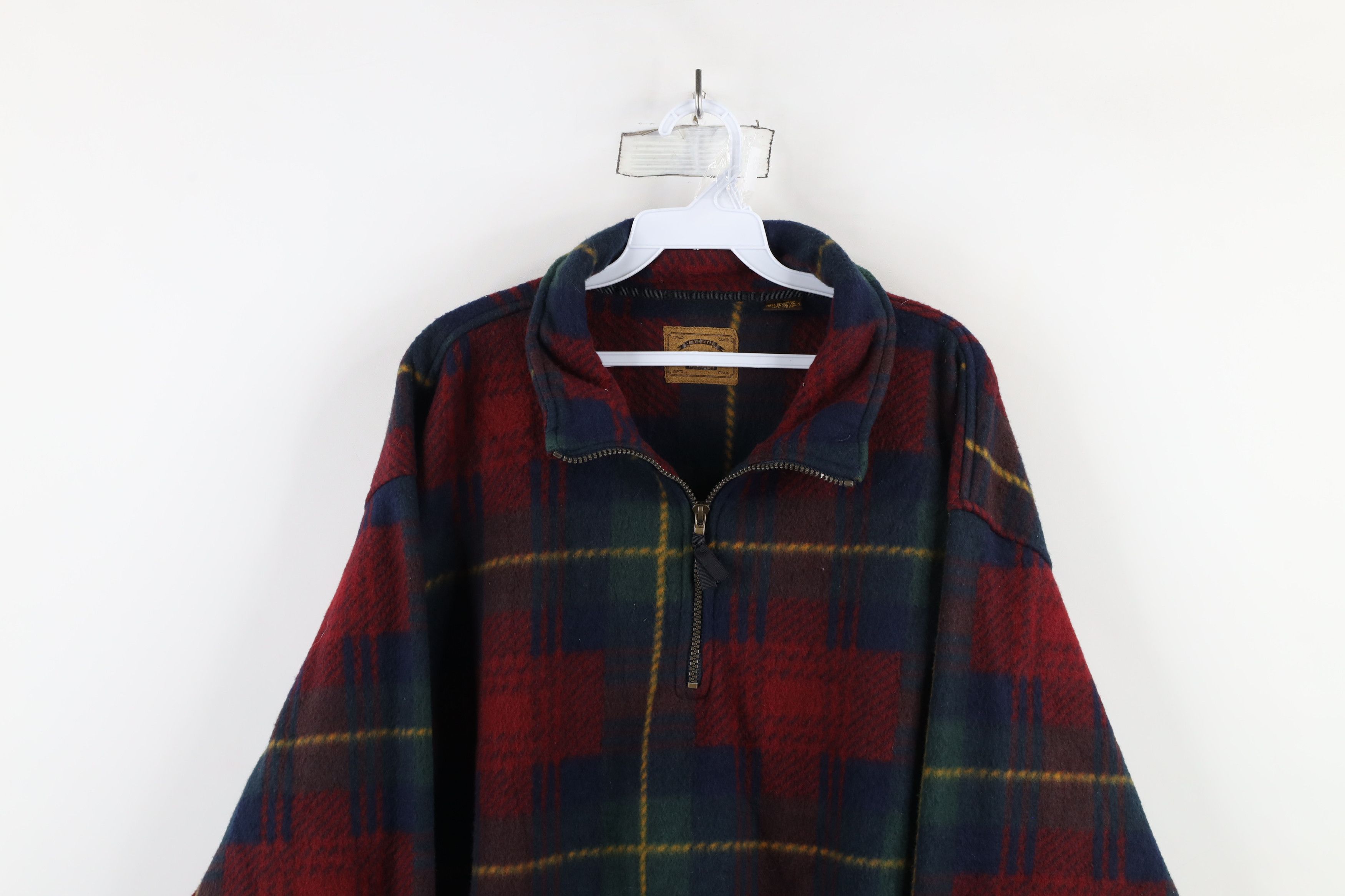 Vintage Vintage 90s Streetwear Heavyweight Half Zip Fleece Sweater Size US L / EU 52-54 / 3 - 2 Thumbnail