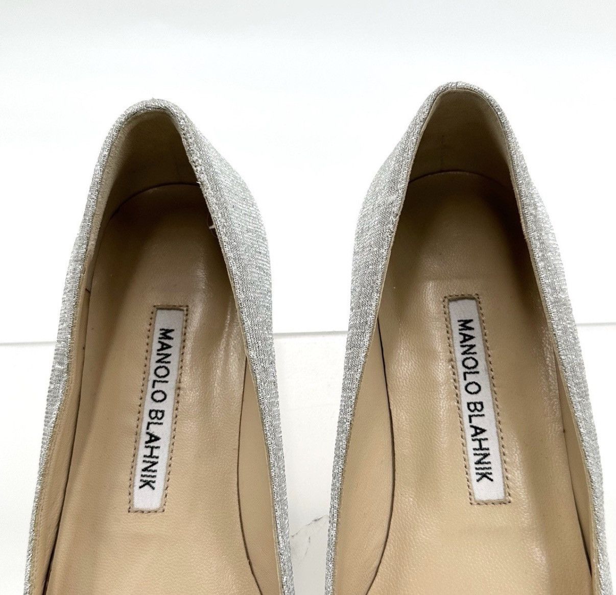 Manolo Blahnik Manolo Blahnik/MB Silver Thread Square Buckle Flats K12 Size US 6 / IT 36 - 4 Thumbnail