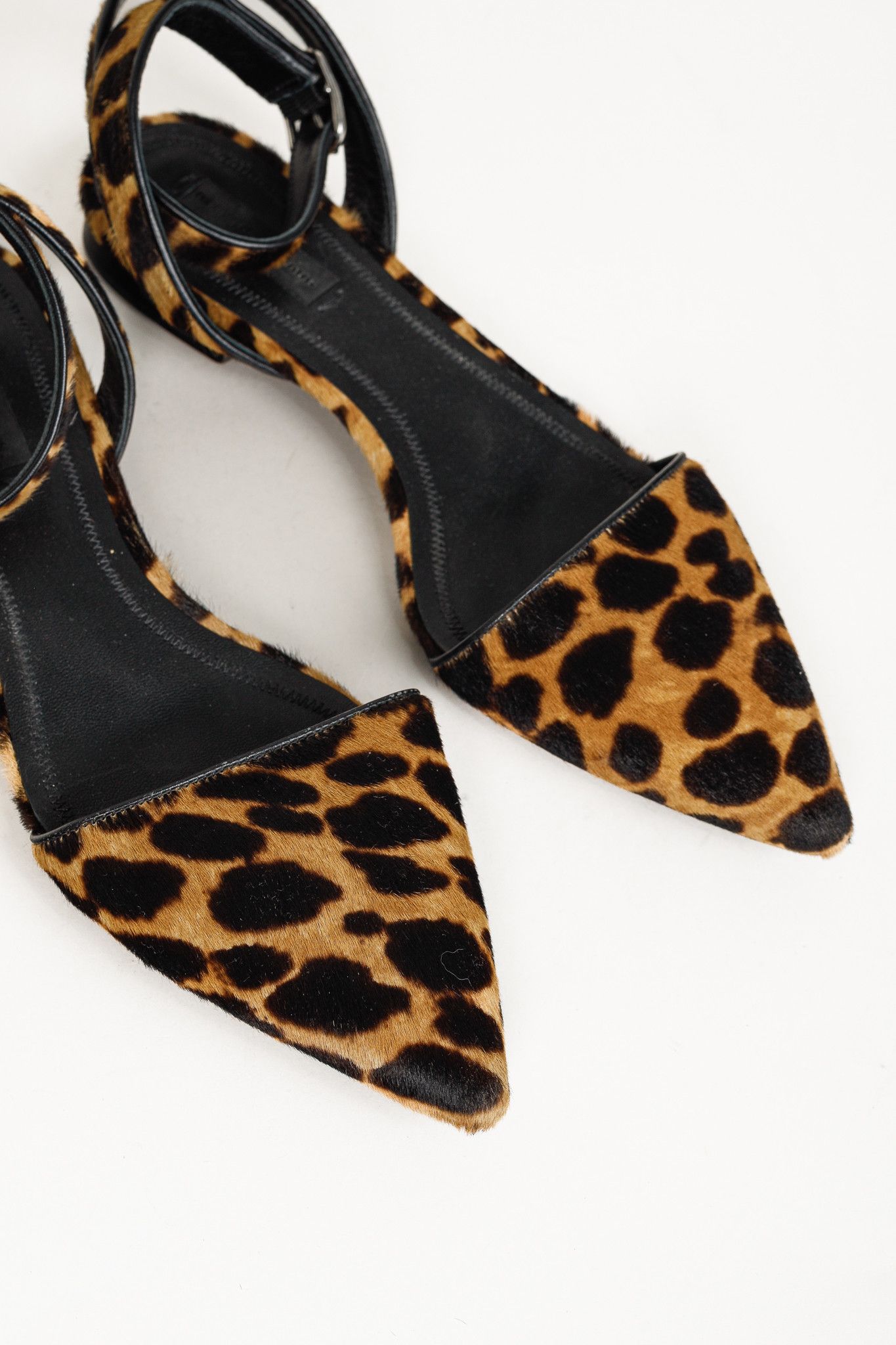Alexander Wang Alexander Wang Lara Leopard Calf-Hair Pointed-Toe Flats Size US 6.5 / IT 36.5 - 6 Thumbnail