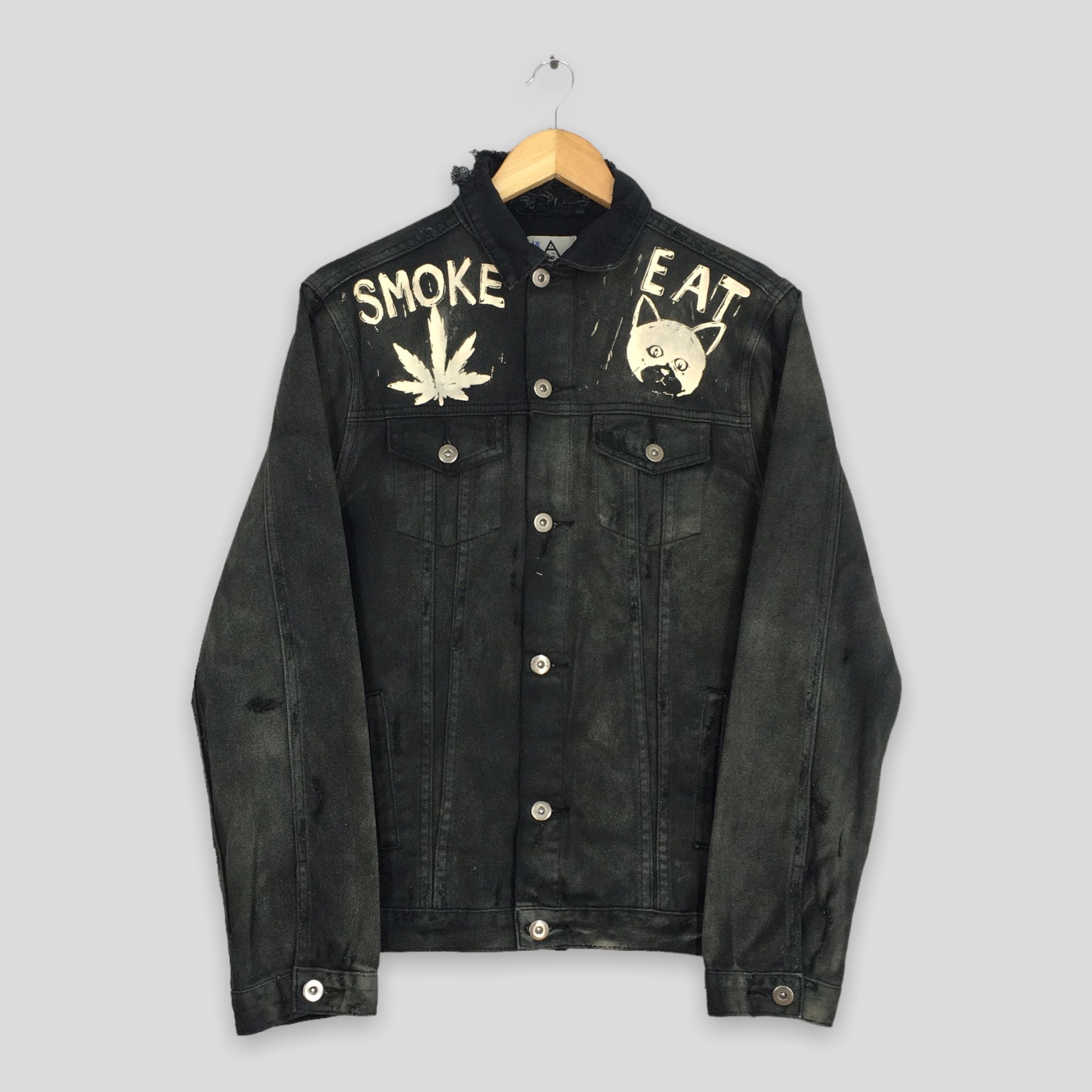Vintage Vintage Faded Distressed No Hope Trucker Denim Jacket Small Size US S / EU 44-46 / 1 - 1 Thumbnail
