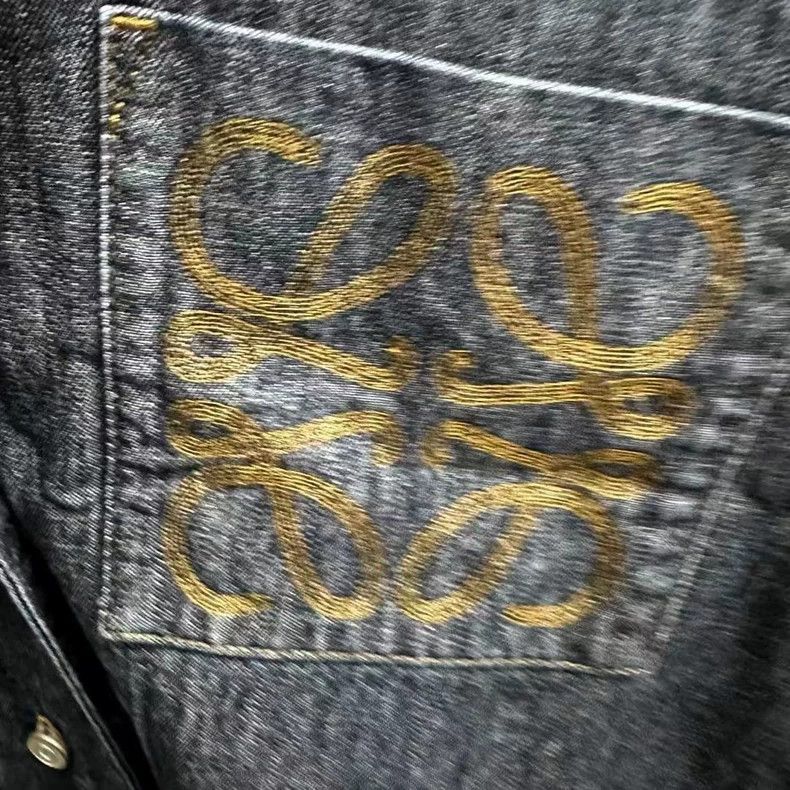 Loewe loewe Pocket logo denim jacket coat 2506-Nextarrow Size US 38 / EU 54 - 3 Thumbnail