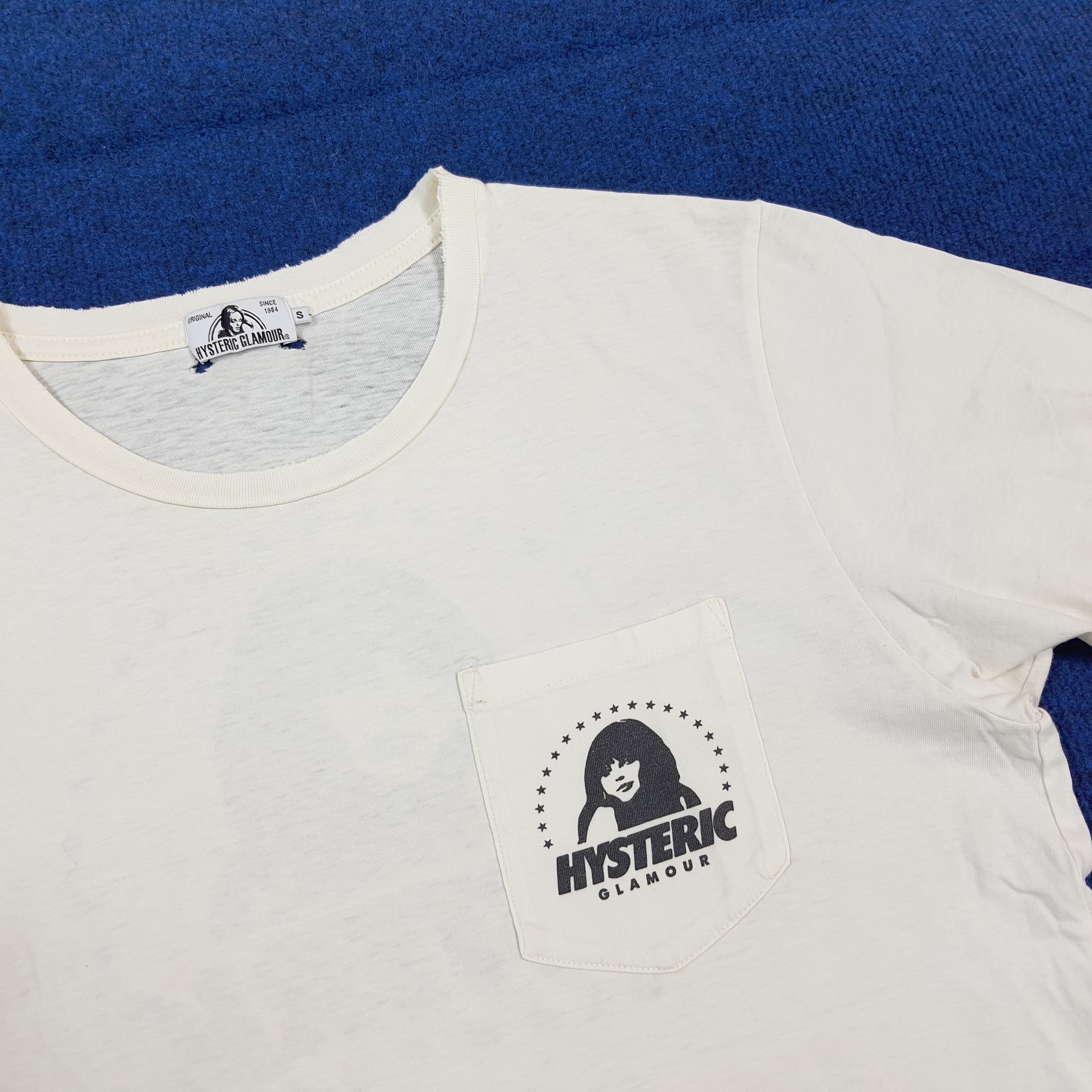 Hysteric Glamour Vintage Hysteric Glamour Japan Pocket Tee C301N48 Size US S / EU 44-46 / 1 - 5 Thumbnail