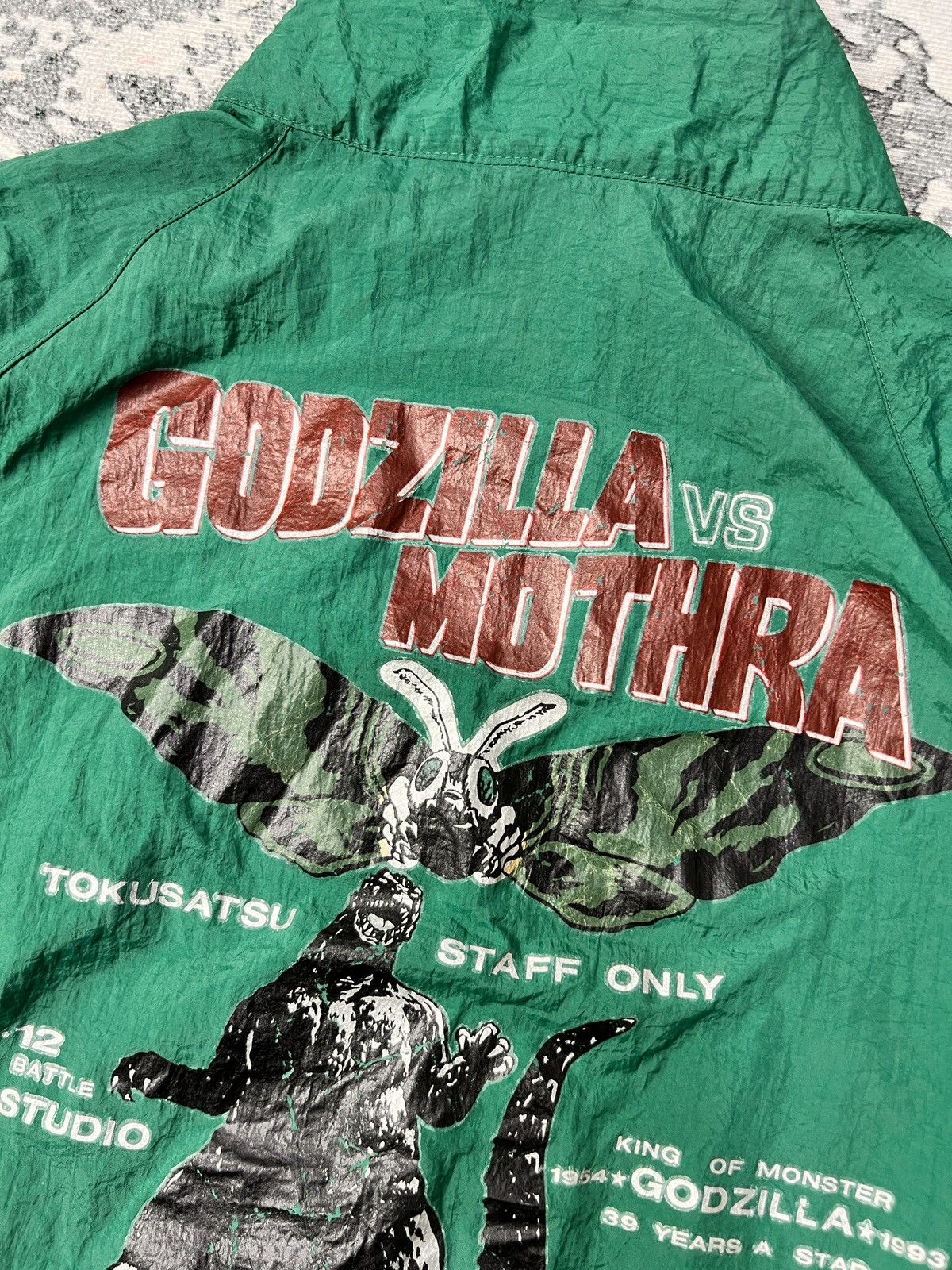 Vintage RARE! 1993 Godzilla vs Mothra STAFF ONLY Light Jacket Size US L / EU 52-54 / 3 - 6 Thumbnail