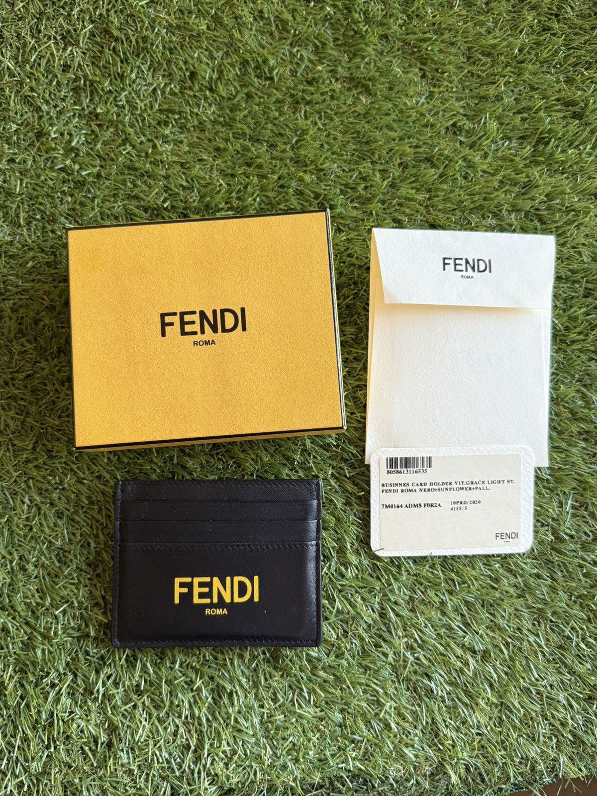 Fendi Fendi Cardholder Wallet Leather Mens Black Made In Italy Size ONE SIZE - 1 Thumbnail