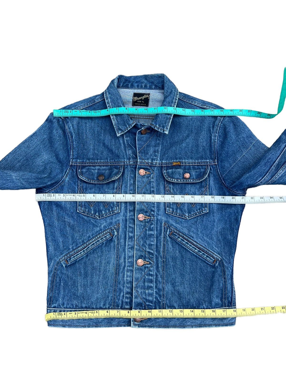 Vintage Vintage 90s Wrangler 4 Pocket Denim Jacket Size US M / EU 48-50 / 2 - 3 Thumbnail