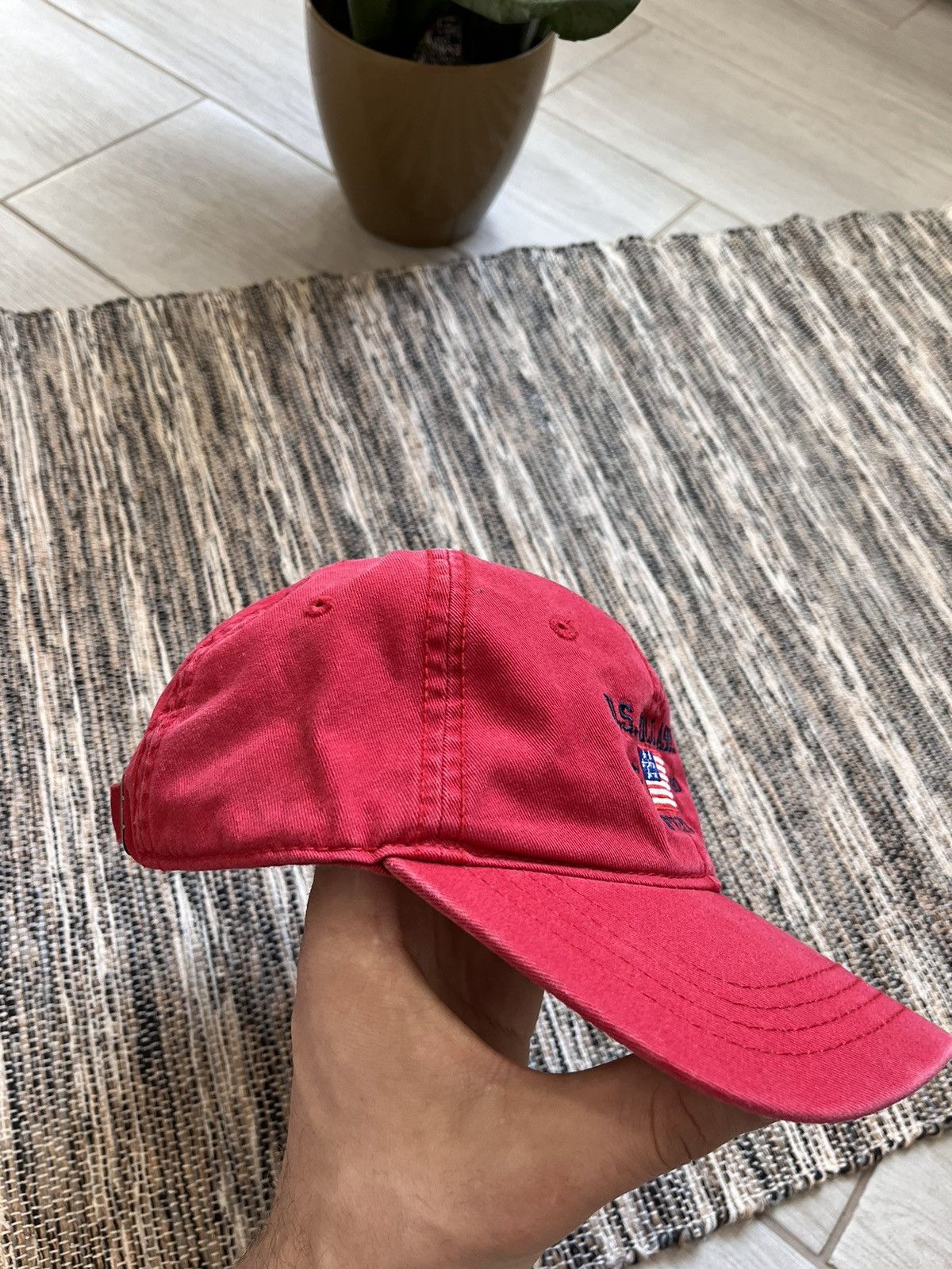 U.S. Polo Assn. × Vintage Vintage cap US Polo uspa fade red 5 panel USA Size ONE SIZE - 5 Thumbnail