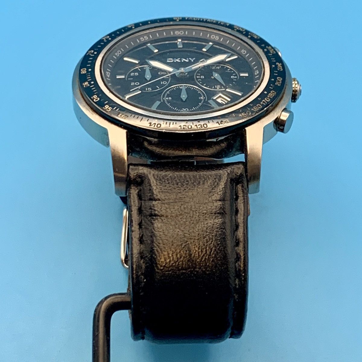 DKNY DKNY NY-1478 Men’s Chrono Wristwatch St Steel Works New Batt Size ONE SIZE - 8 Thumbnail