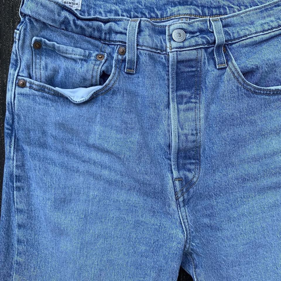 Levi's × Vintage Light Wash 501 Levis High Waisted slim Fit (90's) Size 29" - 3 Thumbnail