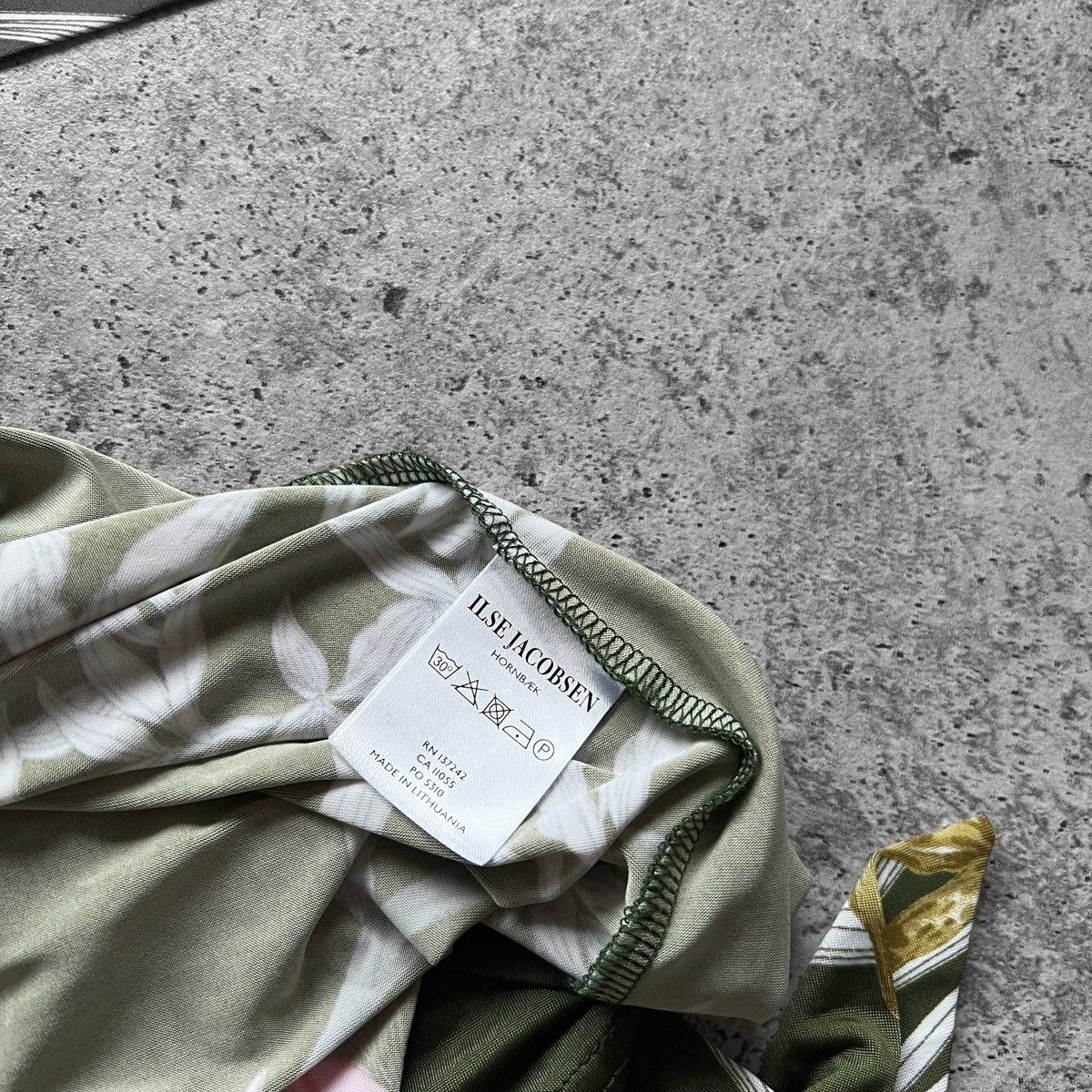 Designer × Ilse Jacobsen Ilse Jacobsen Womens Green Floral Day Dress Knee Length Size XS / US 0-2 / IT 36-38 - 6 Thumbnail