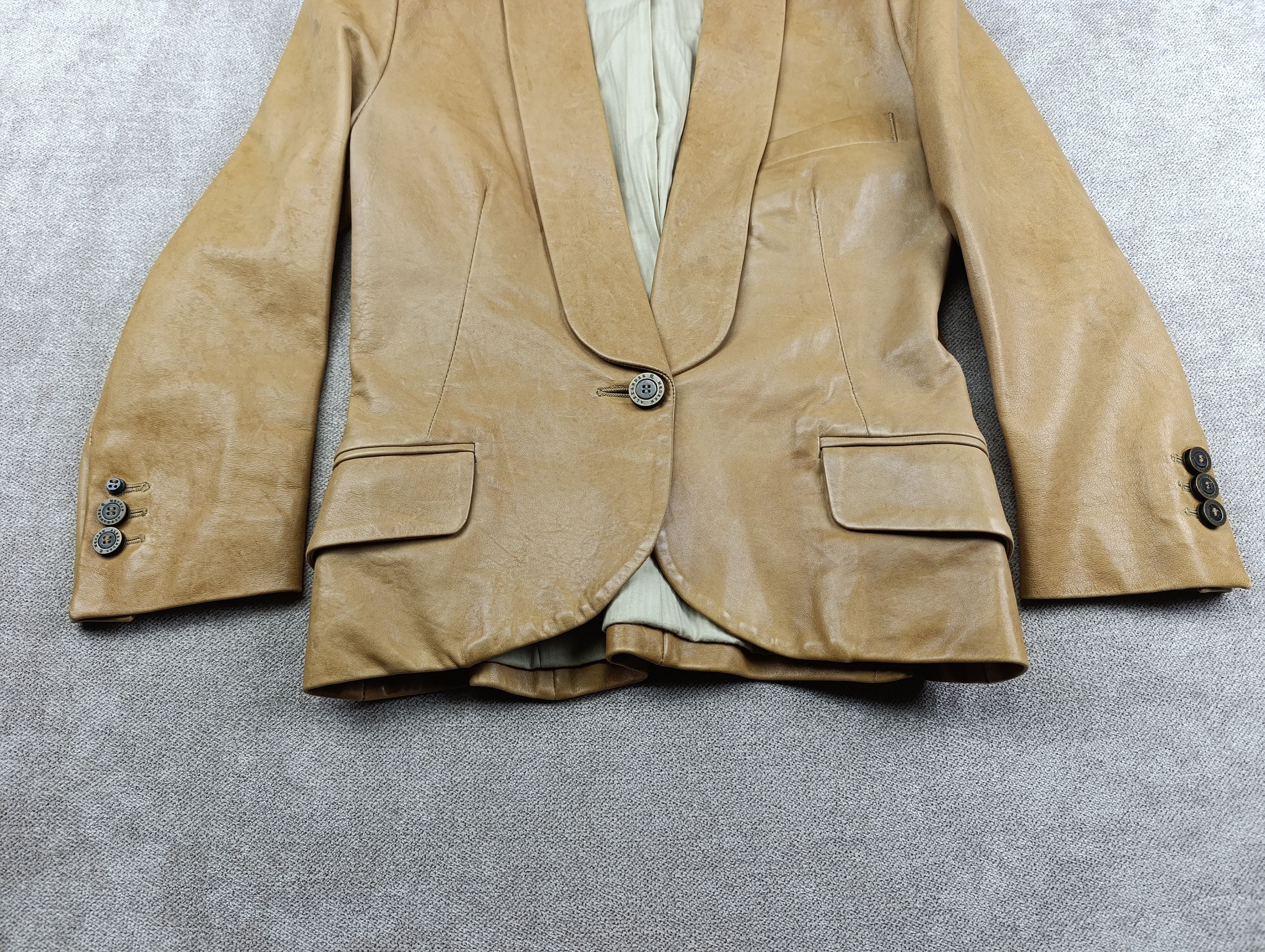 Alexander McQueen McQ Alexander McQueen Lamb Leather Blazer Jacket Size IT 40 Size S / US 4 / IT 40 - 2 Thumbnail