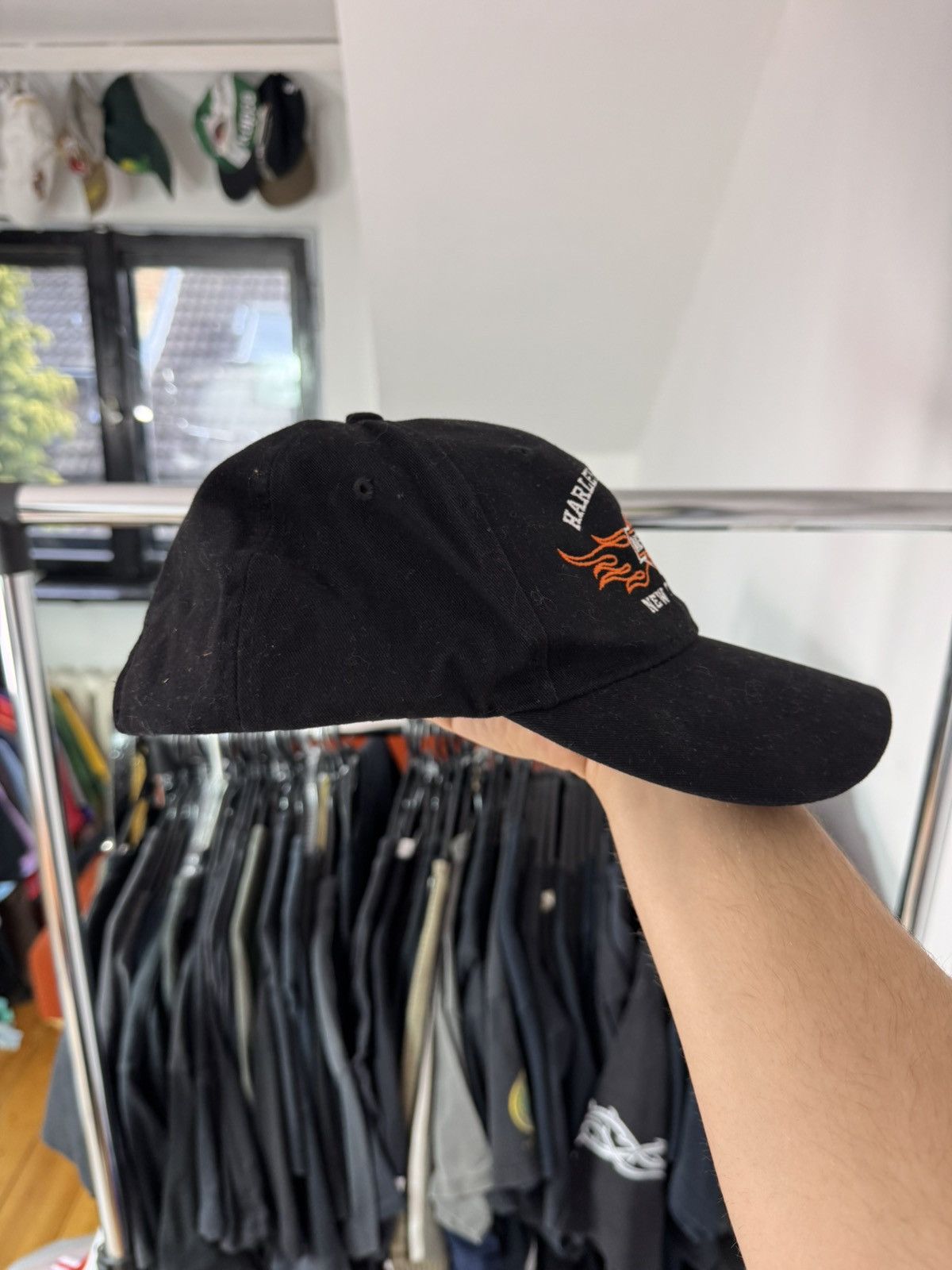 Harley Davidson × Vintage × West Coast Choppers Vintage Harley Davidson New York Hat Embroidered Logo 90s Size ONE SIZE - 5 Thumbnail