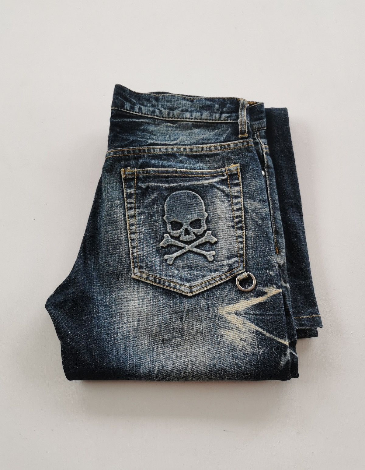 00s in the attic archive denim ドクロ スカル In The Attic × Number (N)ine In The Attic Skull Logo Back