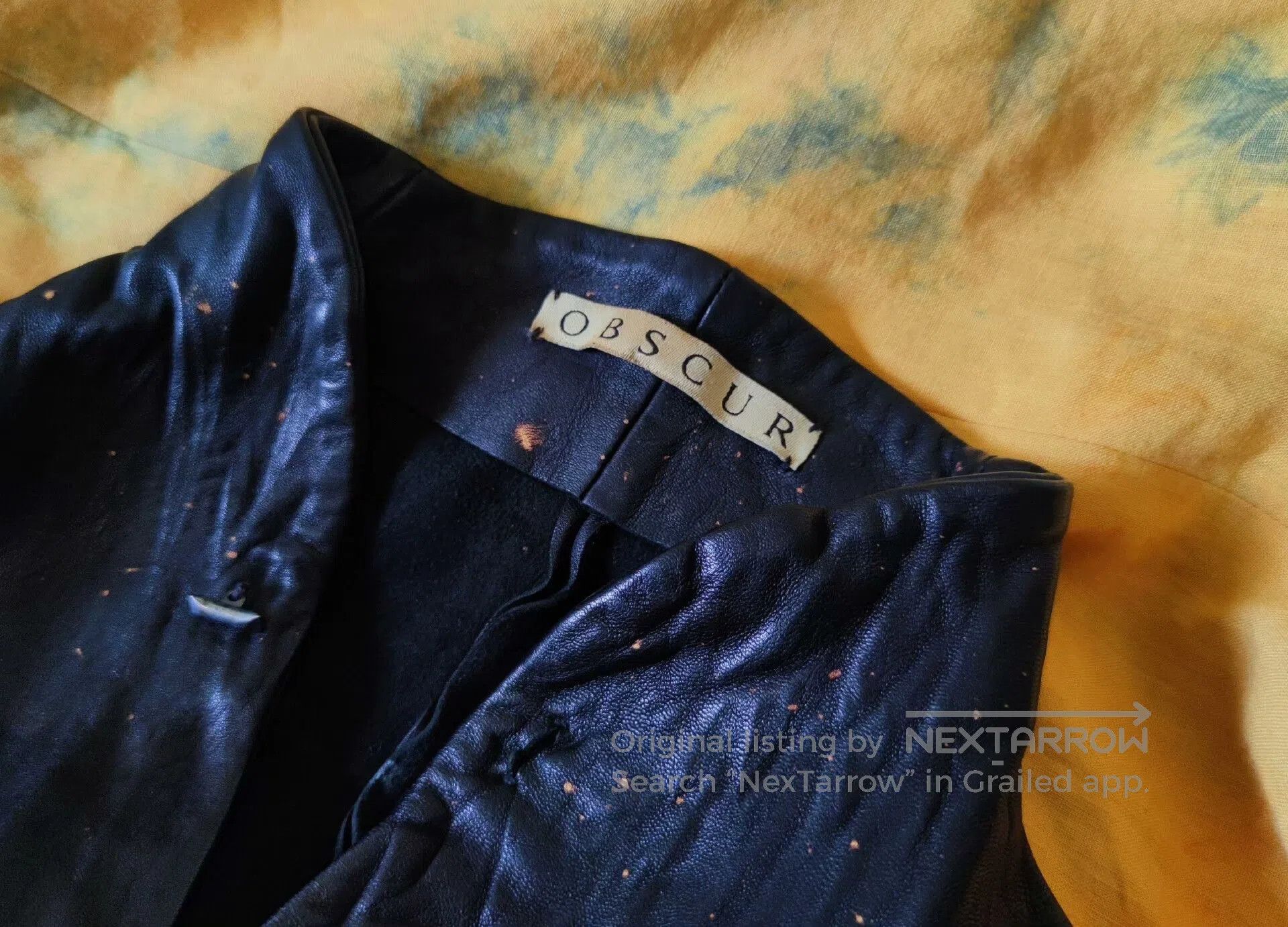 Rick Owens Obscur Vintage Black Leather Jacket. Size US M / EU 48-50 / 2 - 3 Thumbnail