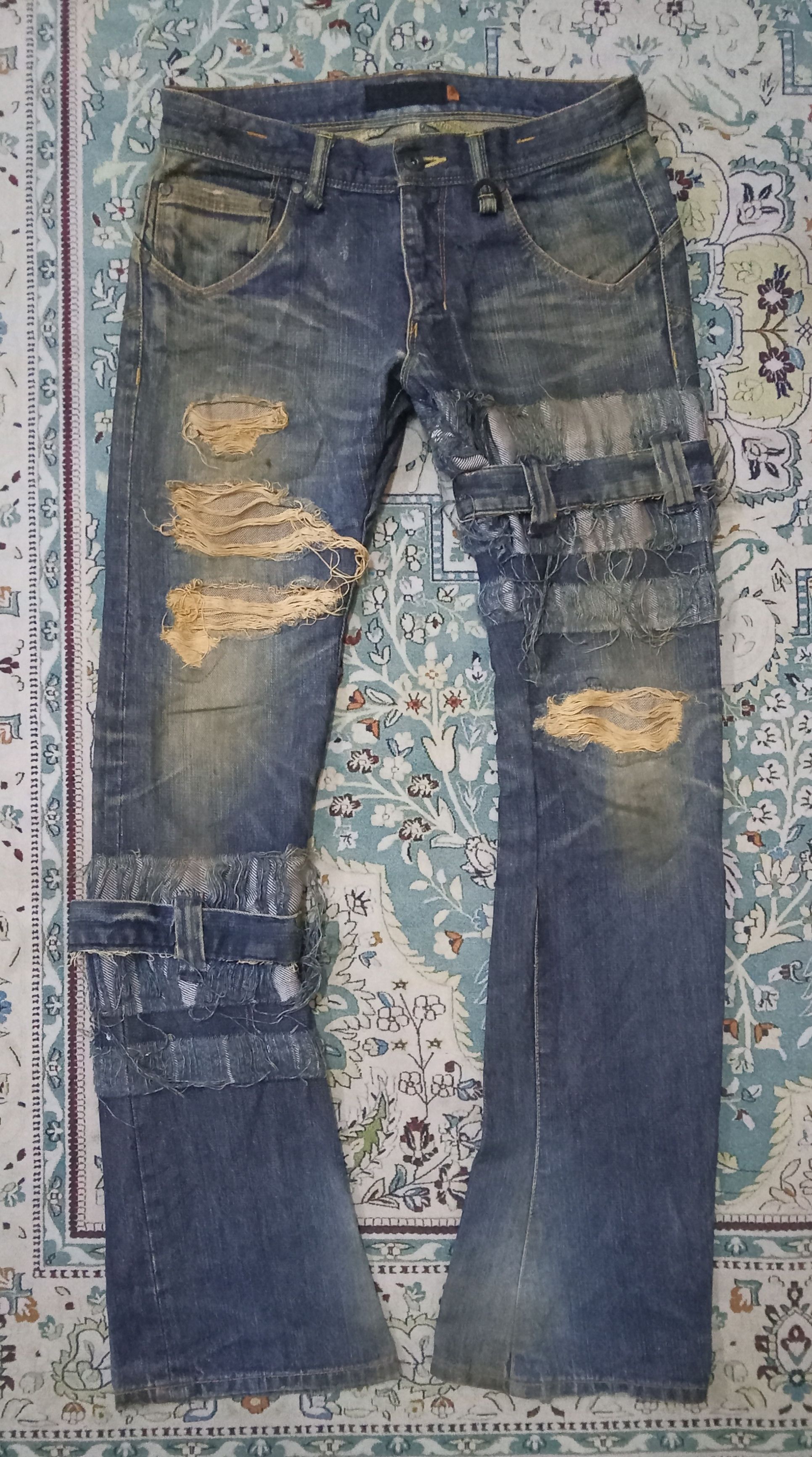 JACKROSE Jackrose Luv Maison Distressed Rare Design Jeans Size US 30 / EU 46 - 1 Thumbnail