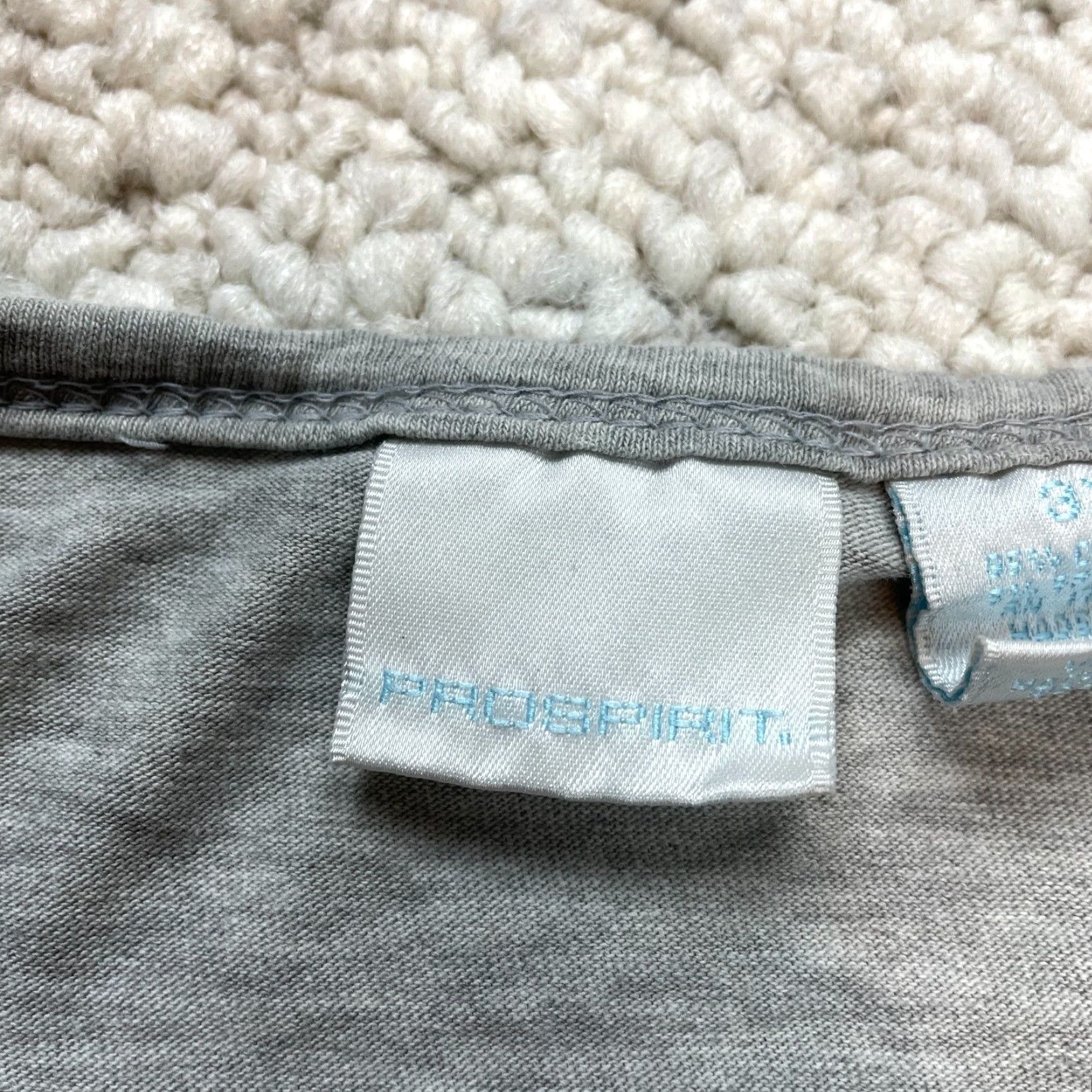 Vintage Prospirit Shirt Womens Plus Size 3X Gray Cotton V Neck Tee Size XXL / US 16-18 / IT 52-54 - 4 Thumbnail