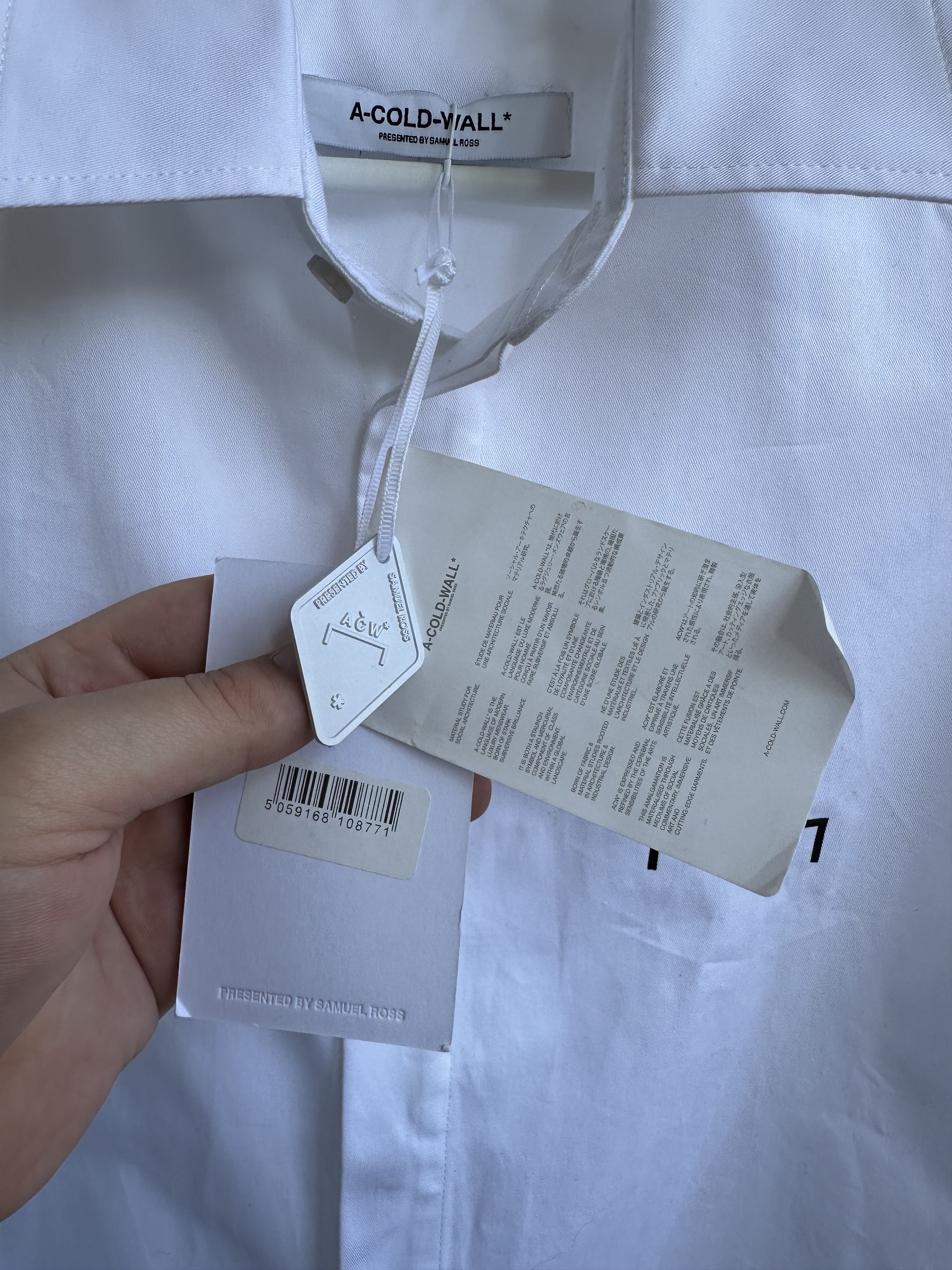 A-COLD-WALL* BNWT Pawson chest logo shirt Size US S / EU 44-46 / 1 - 5 Thumbnail