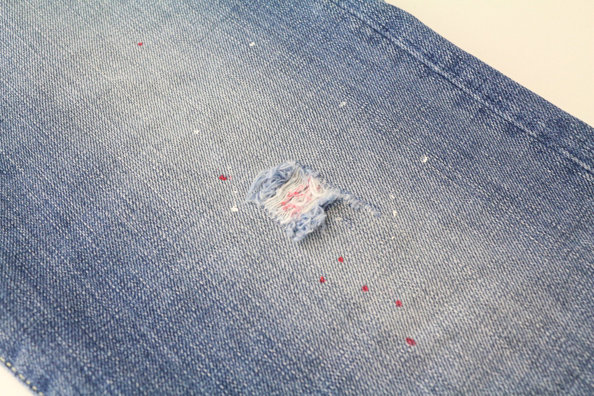 Takeshy Kurosawa TK 72 W32 Distressed Slim Taper Blue Jeans 75720 Size US 32 / EU 48 - 12 Thumbnail