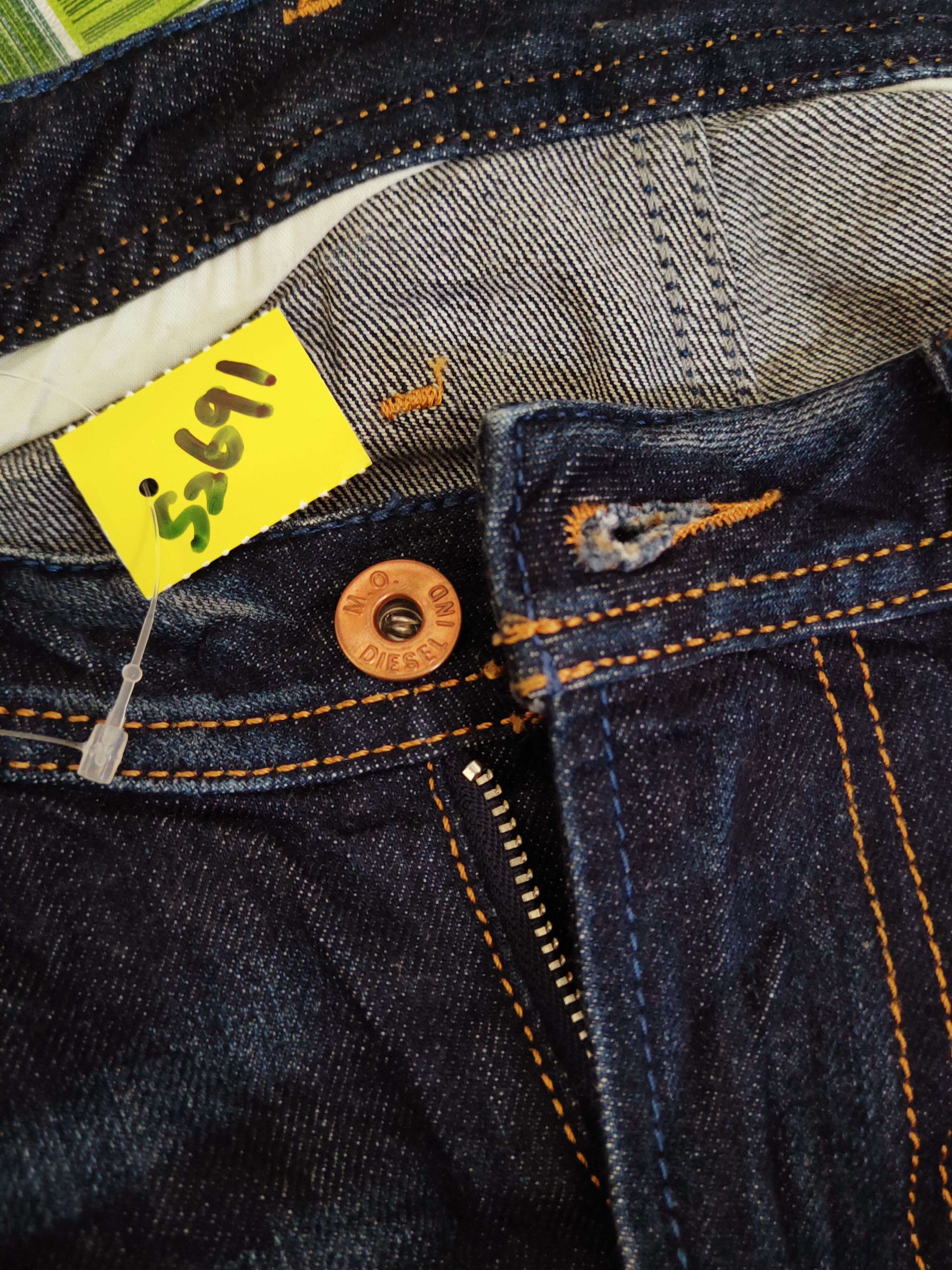 Diesel Diesel Dark Blue Distressed Ripped Jeans #S2691 Size US 31 - 20 Thumbnail