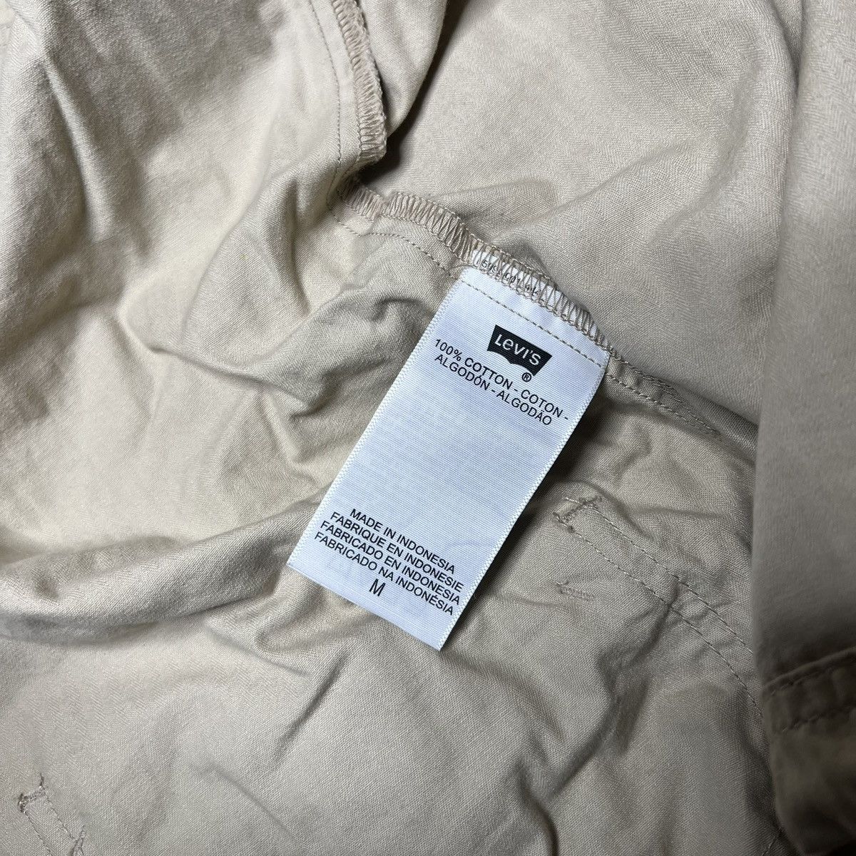 Levi's × Vintage Y2K Levi’s Khaki Button Down Jacket Medium Size M / US 6-8 / IT 42-44 - 9 Thumbnail