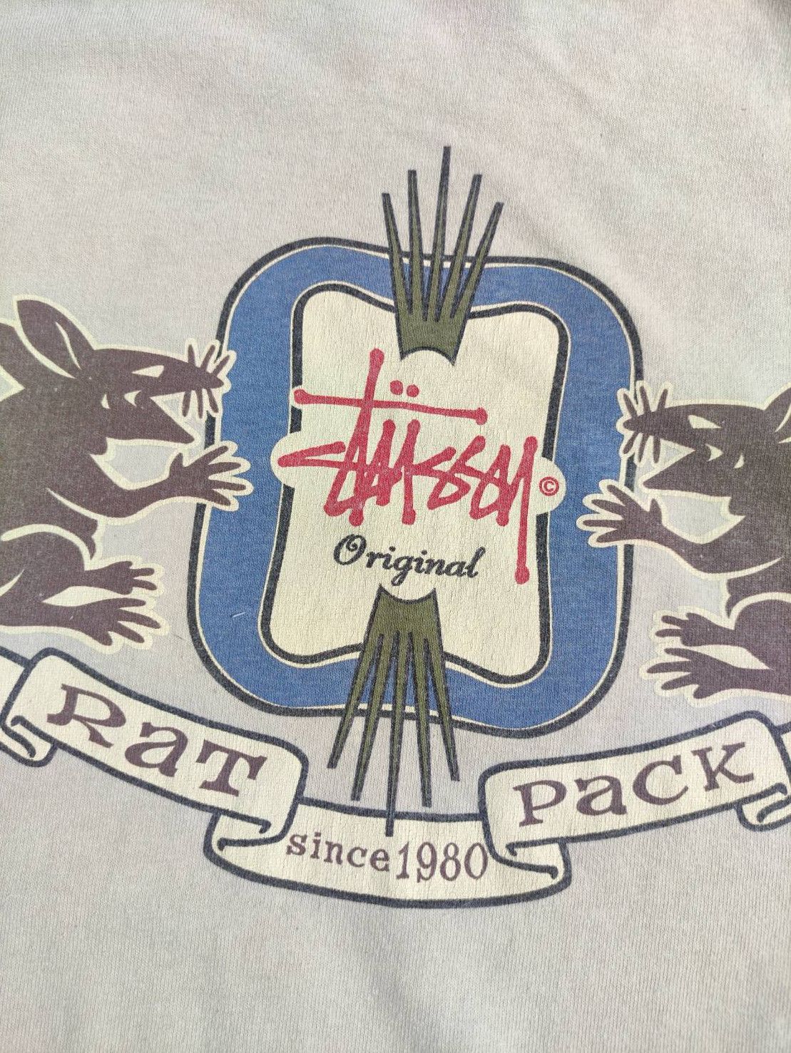 Stussy Vtg 90's Stussy " Rat Pack " Made in USA T-Shirt Size US L / EU 52-54 / 3 - 11 Thumbnail