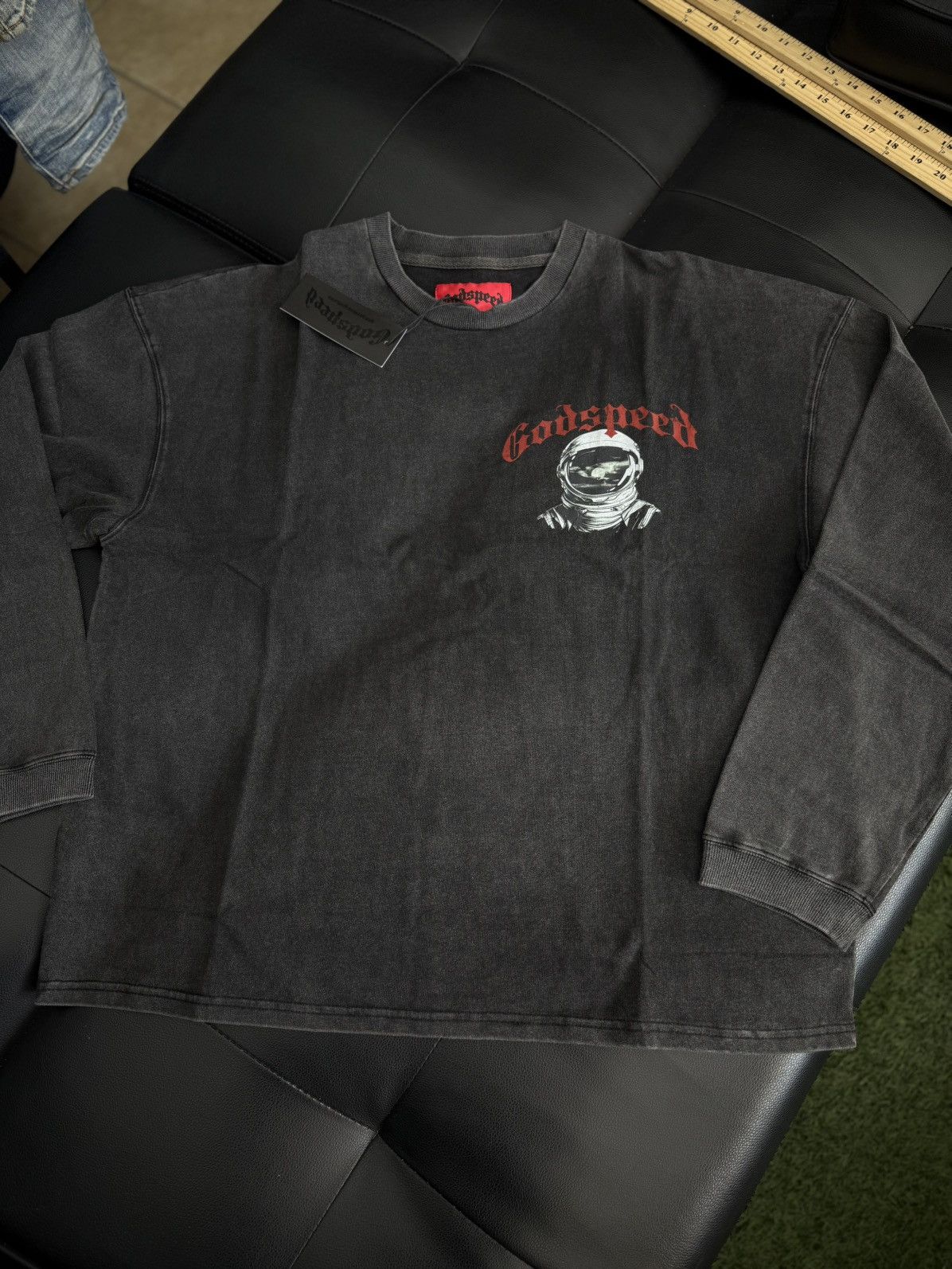 Godspeed Godspeed Moon Astronaut L/S Tee Shirt Size Large (NEW) Size US L / EU 52-54 / 3 - 2 Thumbnail
