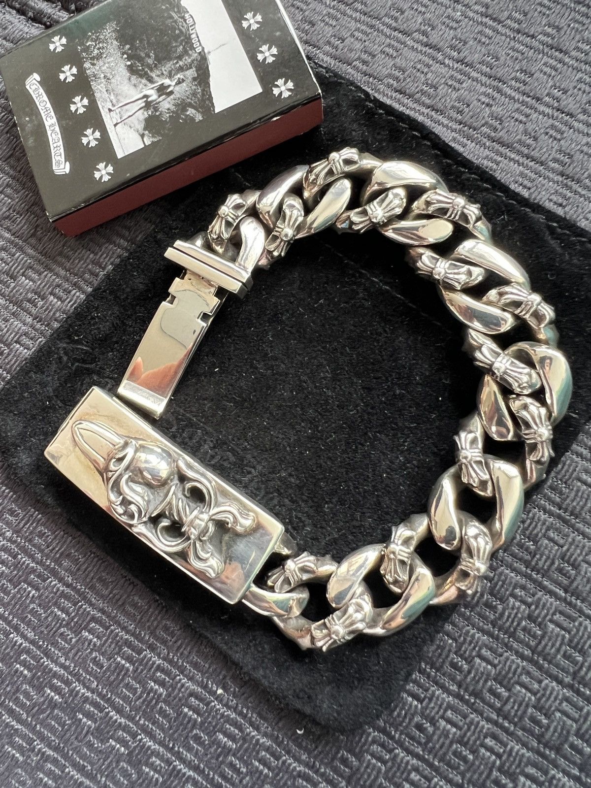 Chrome Hearts Chrome Hearts dragger hearts bracelet Size ONE SIZE - 1 Thumbnail