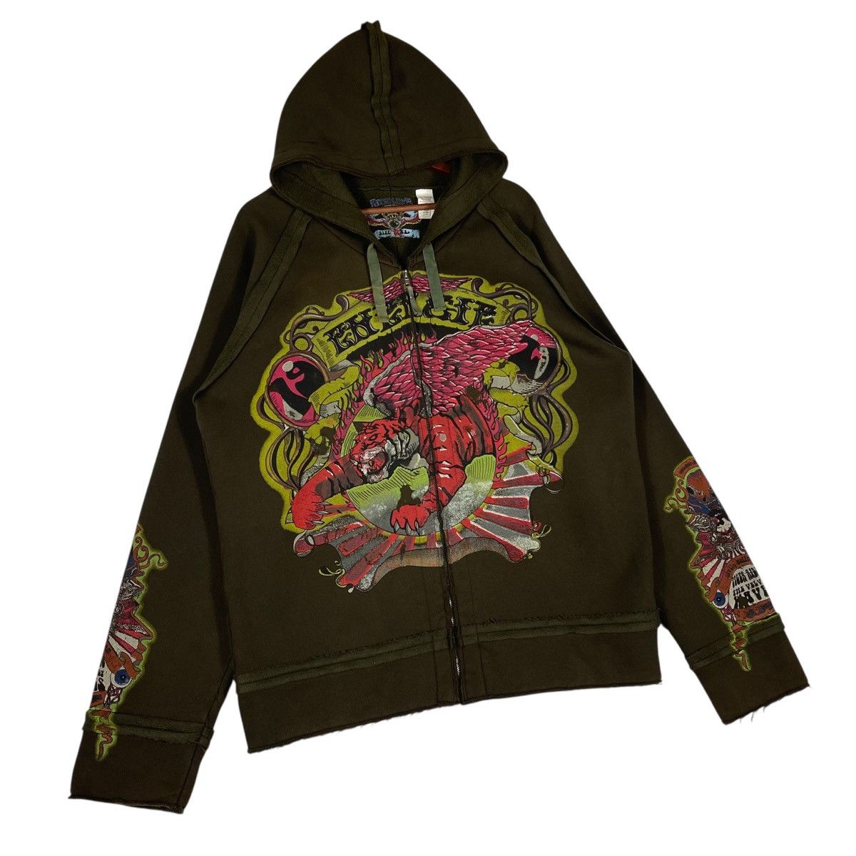 Energie Vintage 90s Energie Bikers Jacket Quilted Lined Jacket Size US XL / EU 56 / 4 - 2 Thumbnail