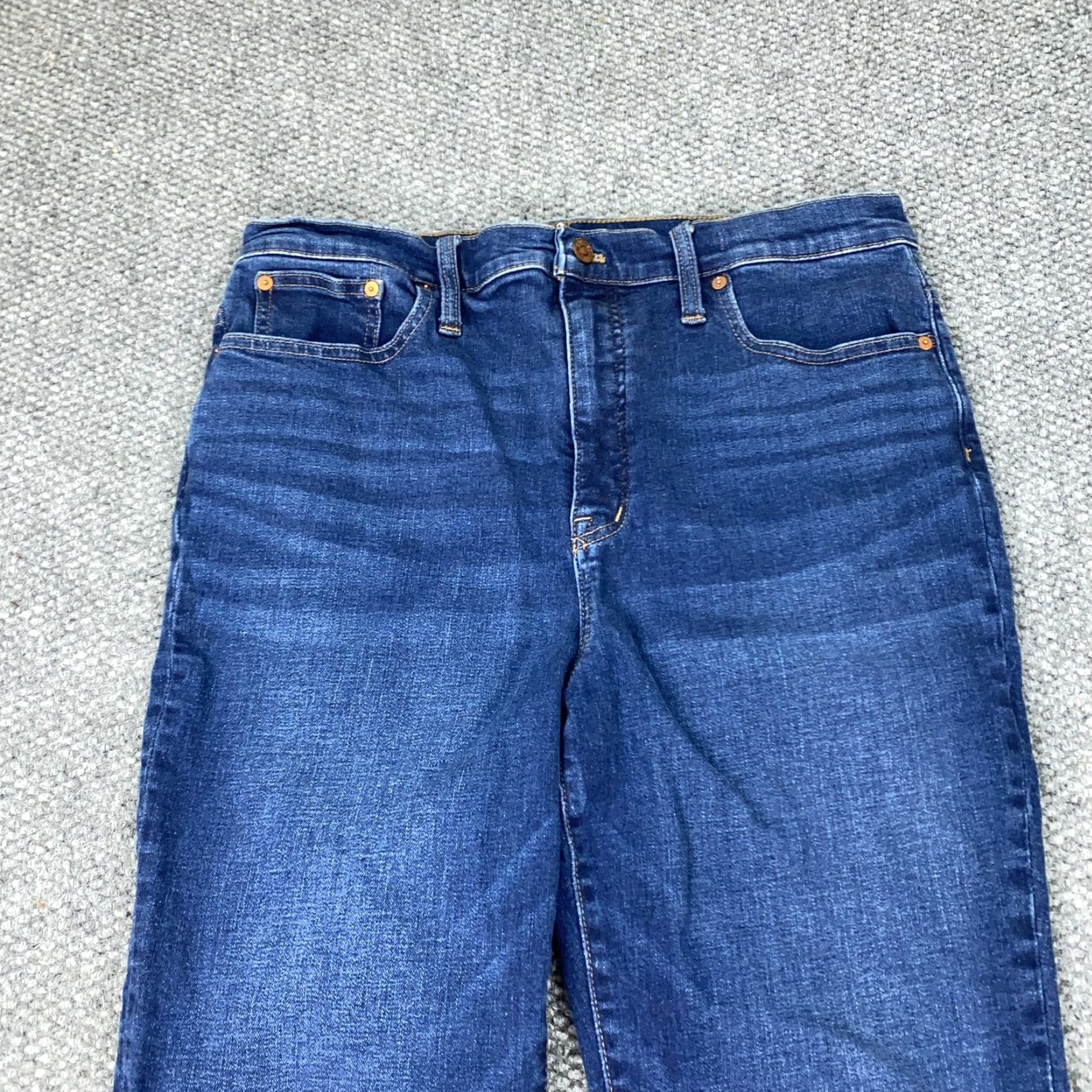 Madewell Madewell Jeans Womens 32 Blue High Rise Skinny Flare Denim Inseam 31 Stretch Size 24" / US 00 / IT 34 - 2 Thumbnail