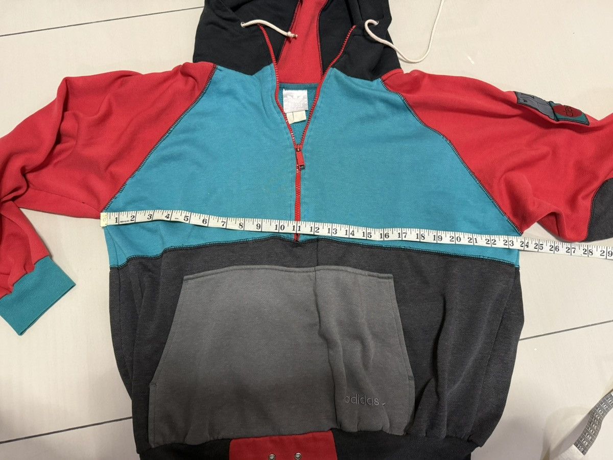 Adidas 80s Vintage Adidas Colourblock hoodie Size US M / EU 48-50 / 2 - 7 Thumbnail