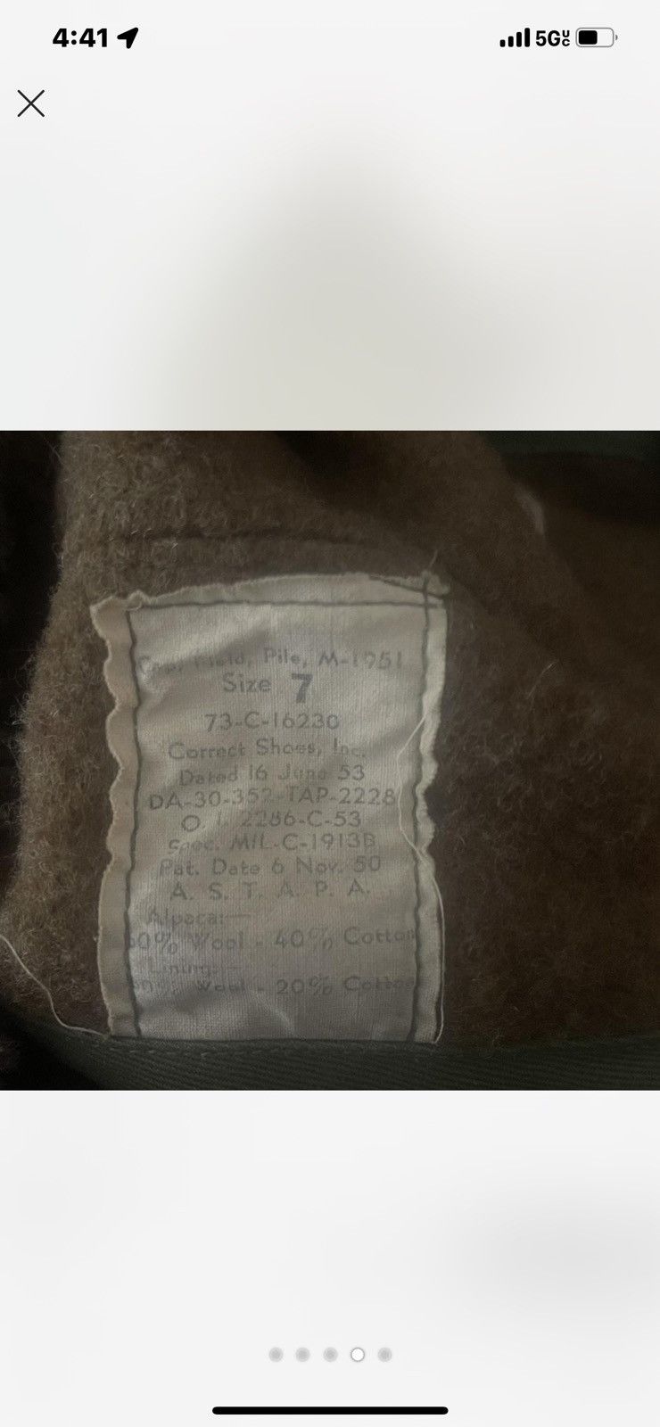 Vintage khaki and military hat Size ONE SIZE - 5 Thumbnail