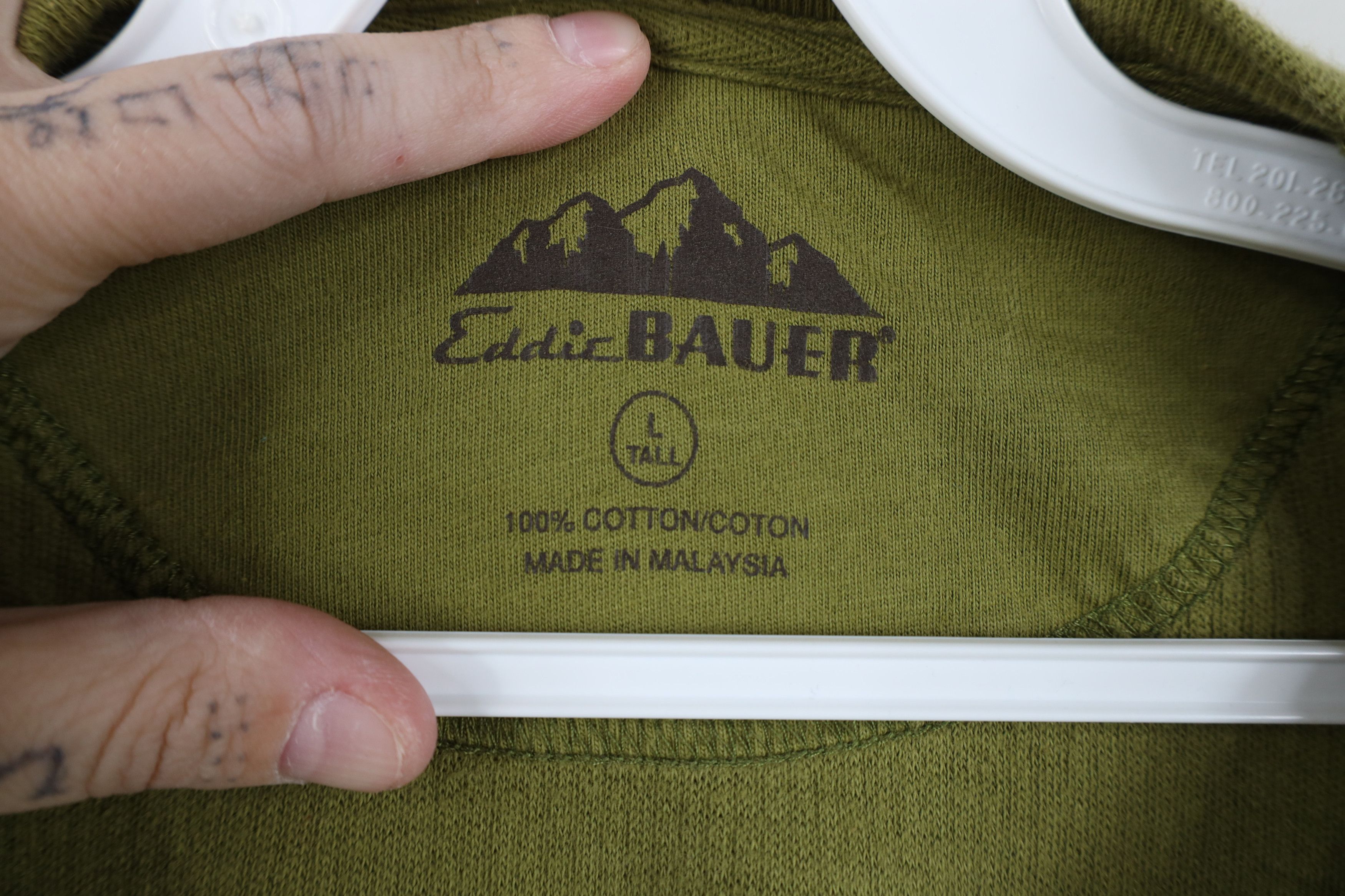 Eddie Bauer Vintage Eddie Bauer Thermal Waffle Knit T-Shirt Green Size US L / EU 52-54 / 3 - 9 Thumbnail